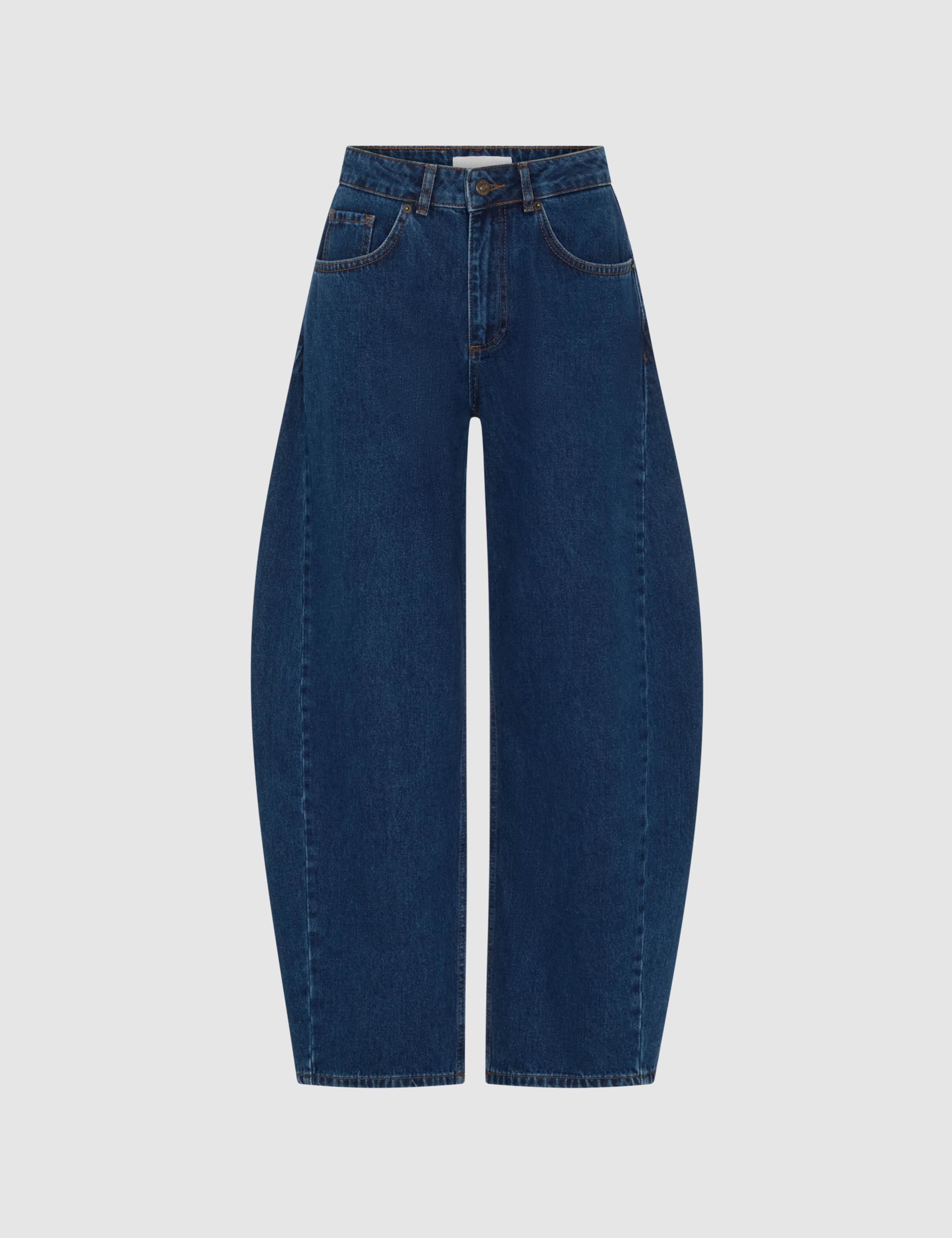 High Waisted Ultra Barrel Jeans 2 of 5