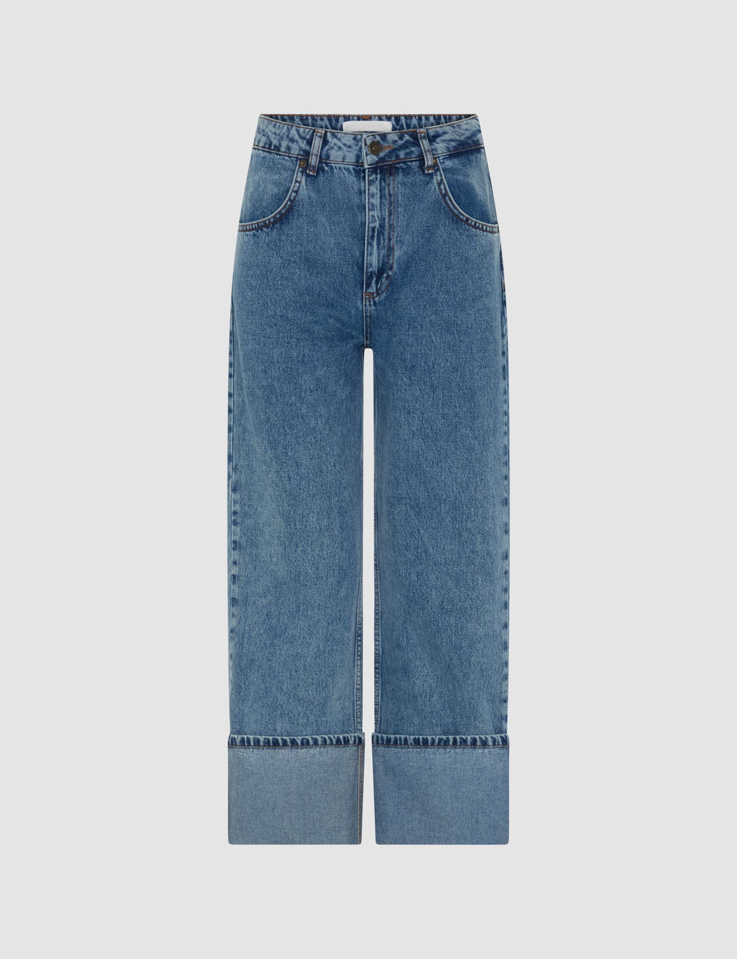 Mid Rise Straight Leg Jeans 2 of 6