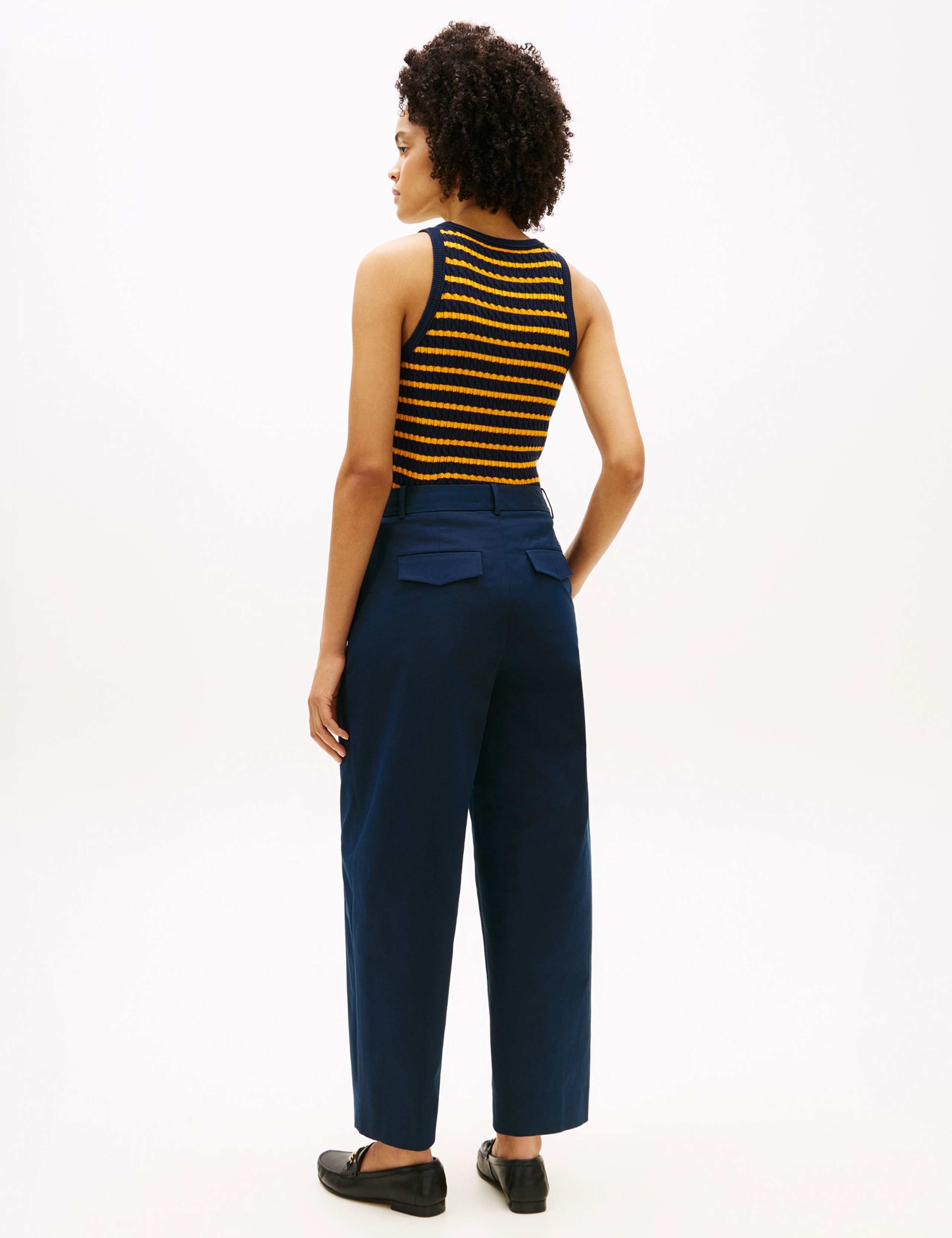 Cotton Rich Straight Leg Ankle Grazer Chinos 4 of 5