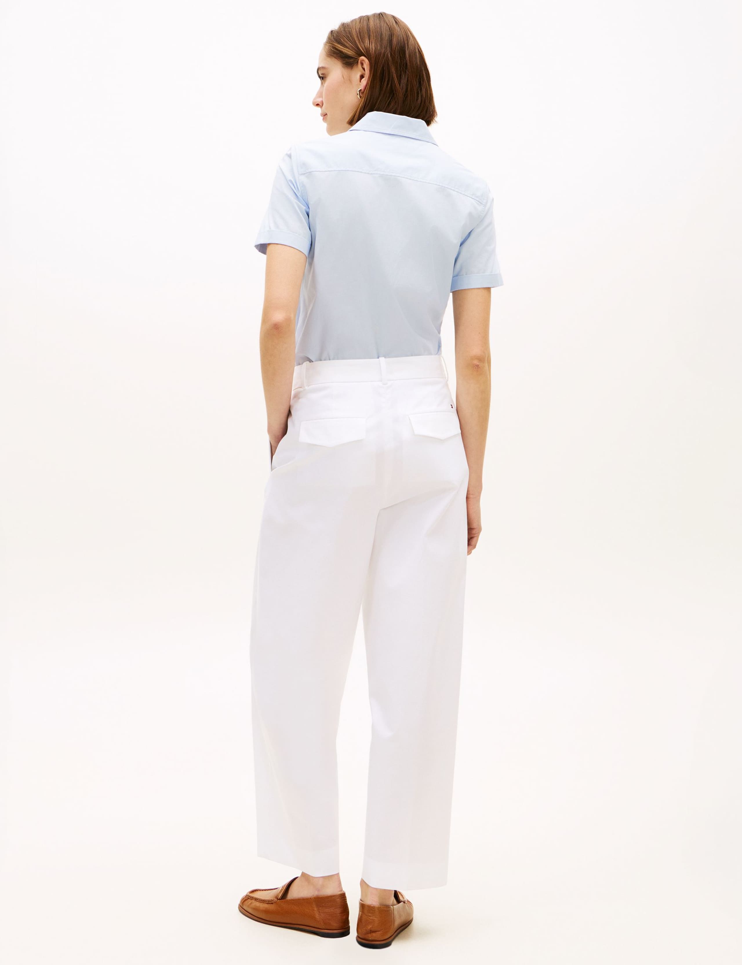 Cotton Rich Straight Leg Ankle Grazer Chinos 4 of 5