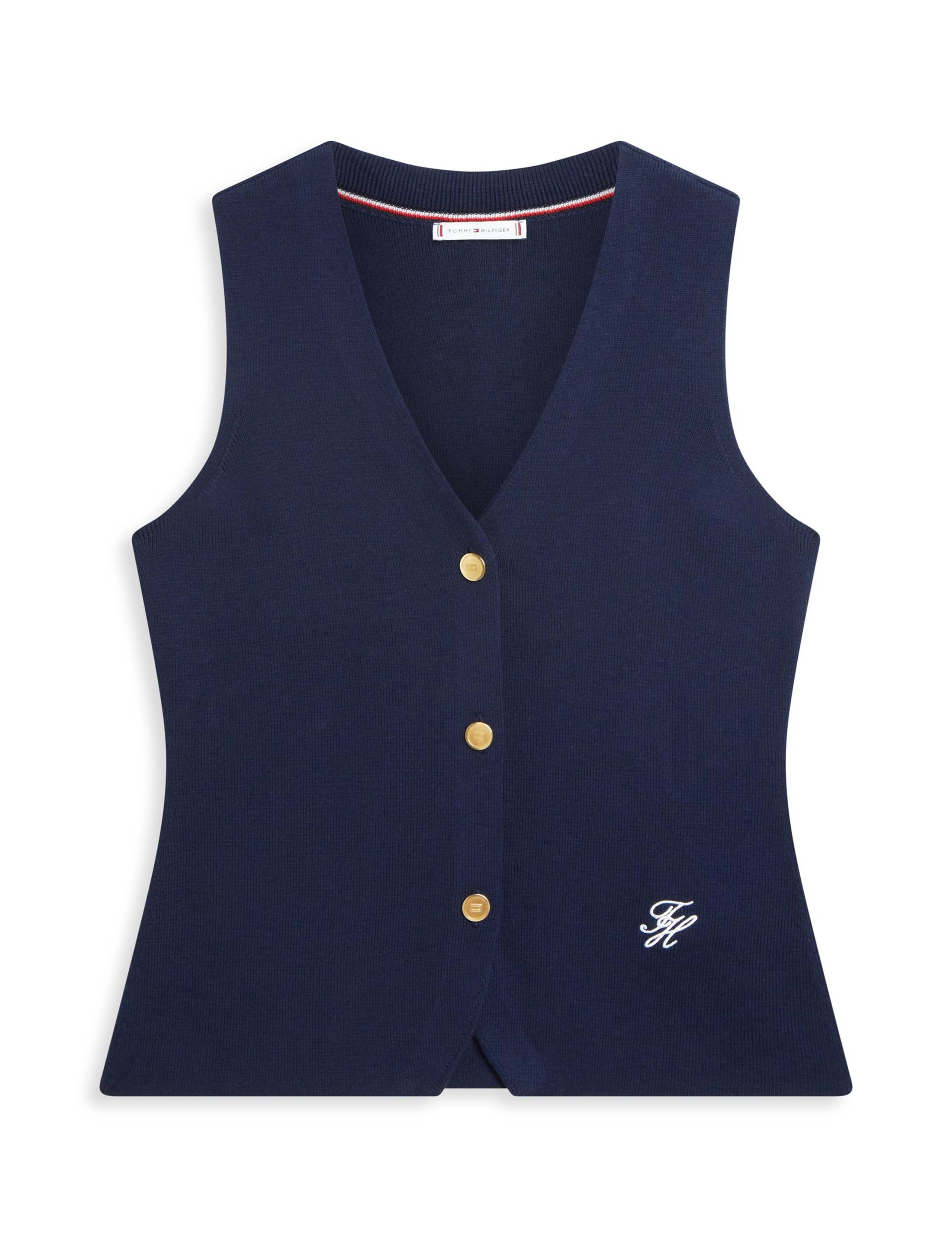 Pure Cotton Logo Embroidery Waistcoat 2 of 5