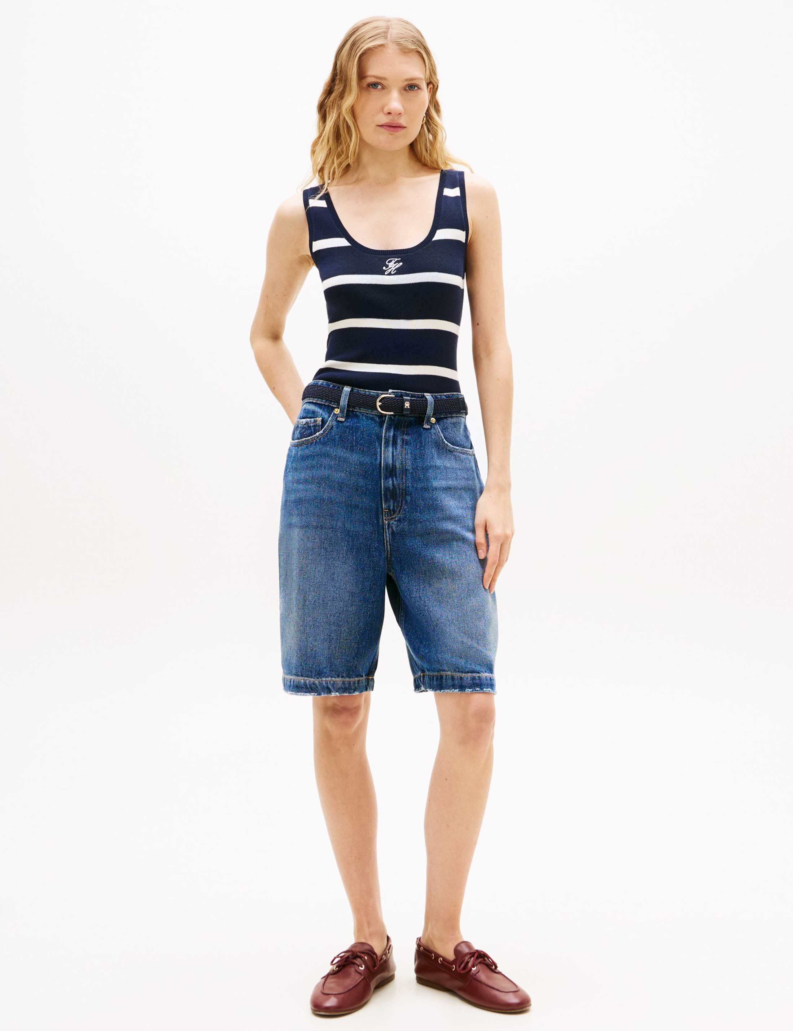 Pure Cotton Striped Tank Top 3 of 5