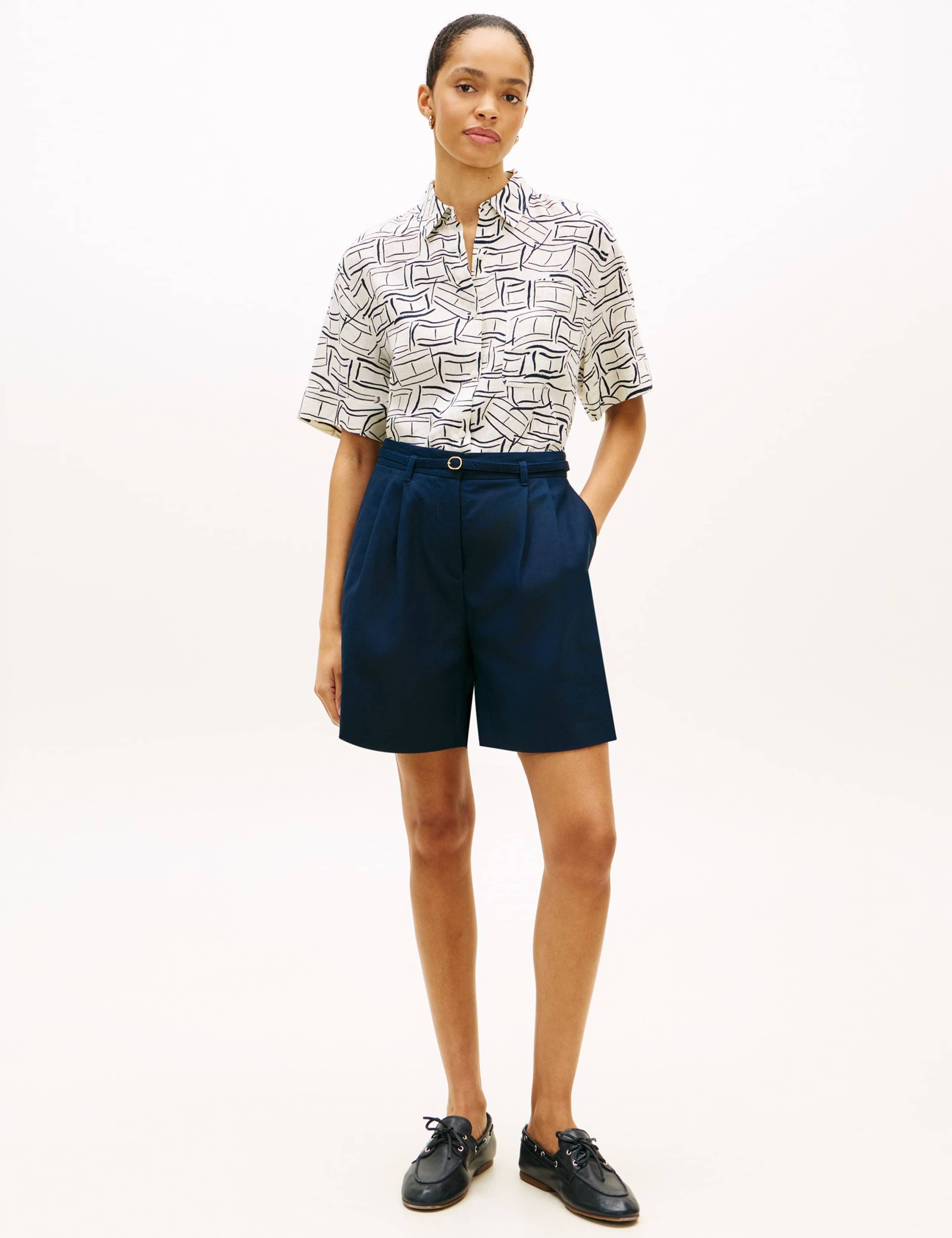 Pure Linen Printed Shirt 3 of 5