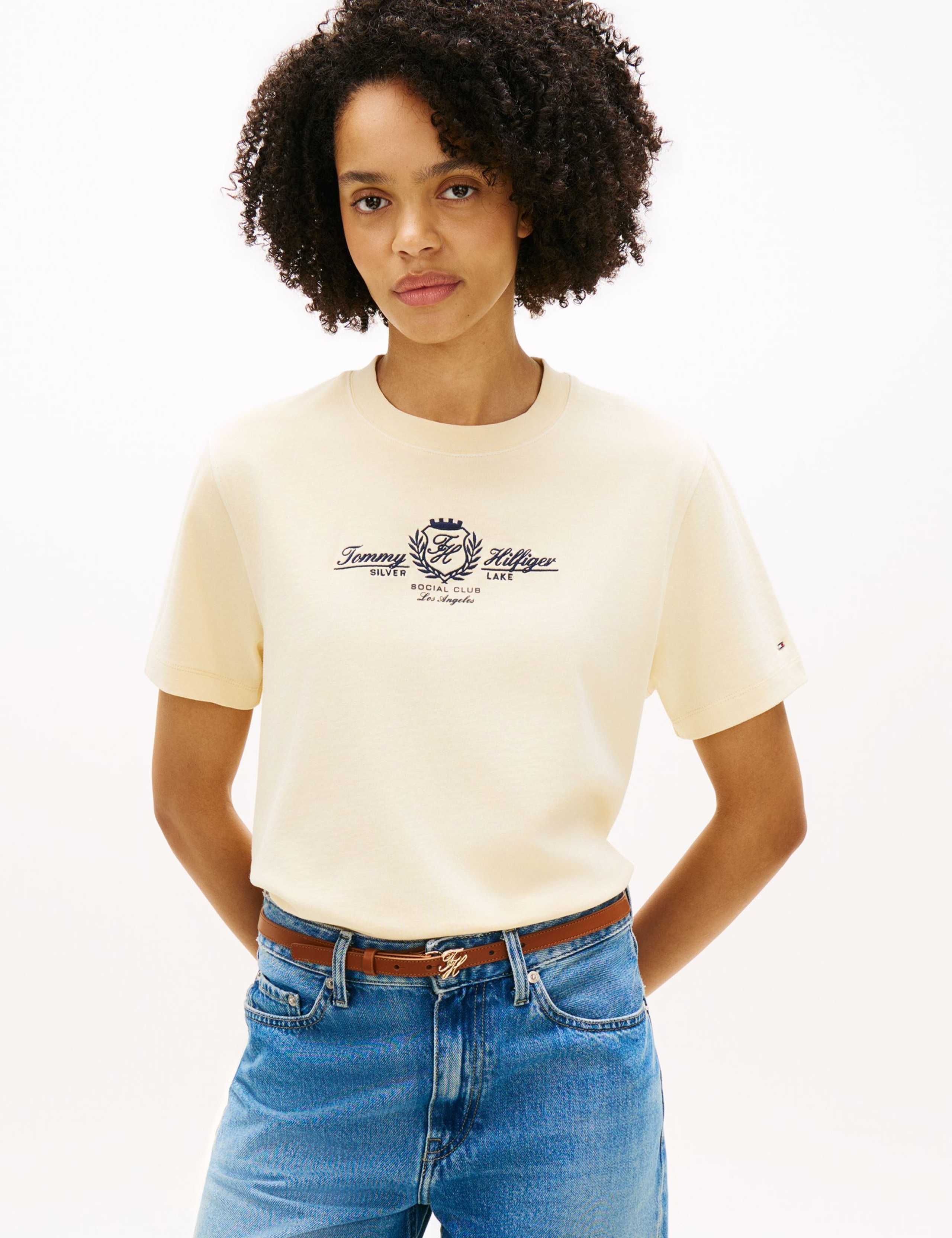 Varsity Pure Cotton Slogan T-Shirt 1 of 5