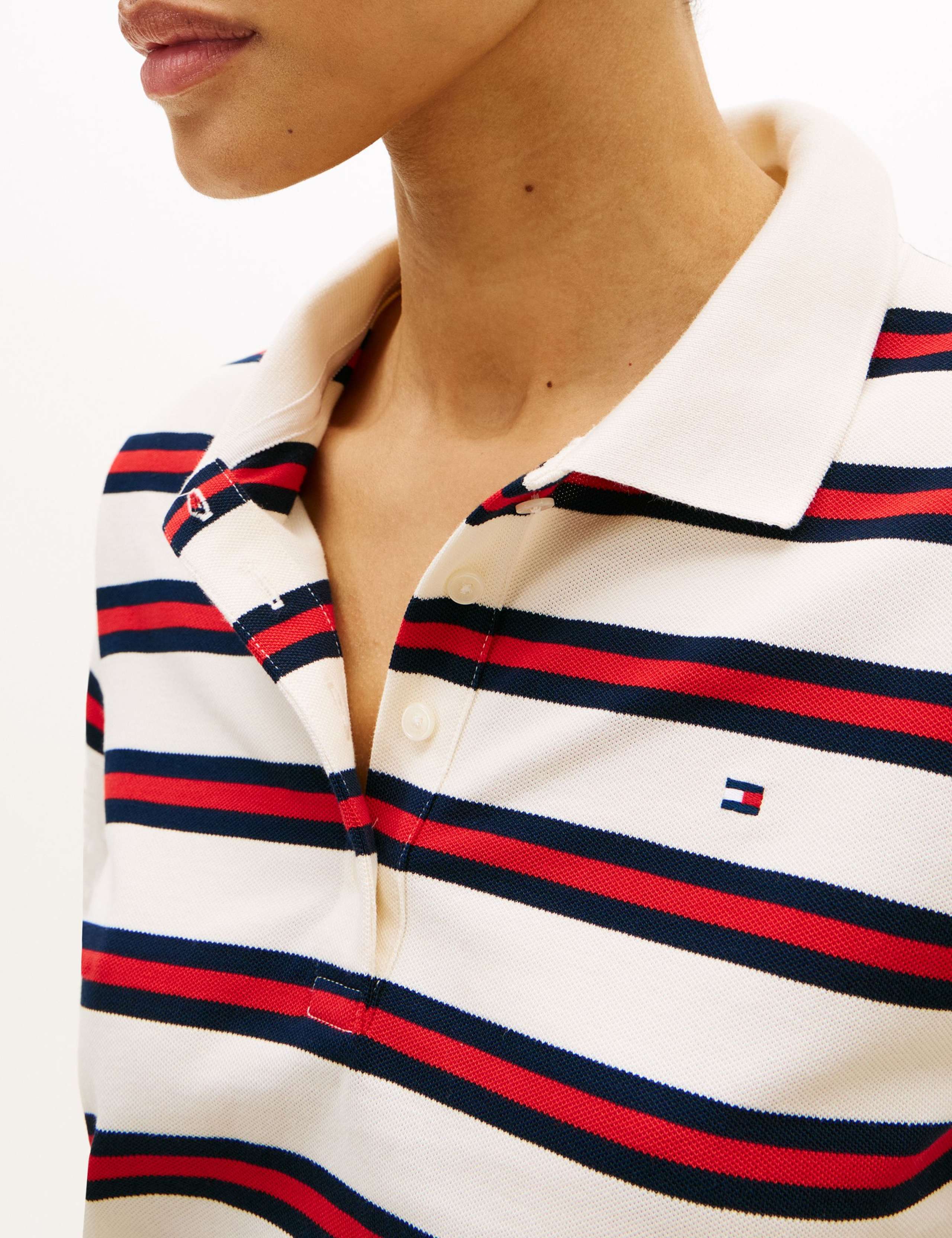 Cotton Rich Striped Polo Shirt 5 of 5