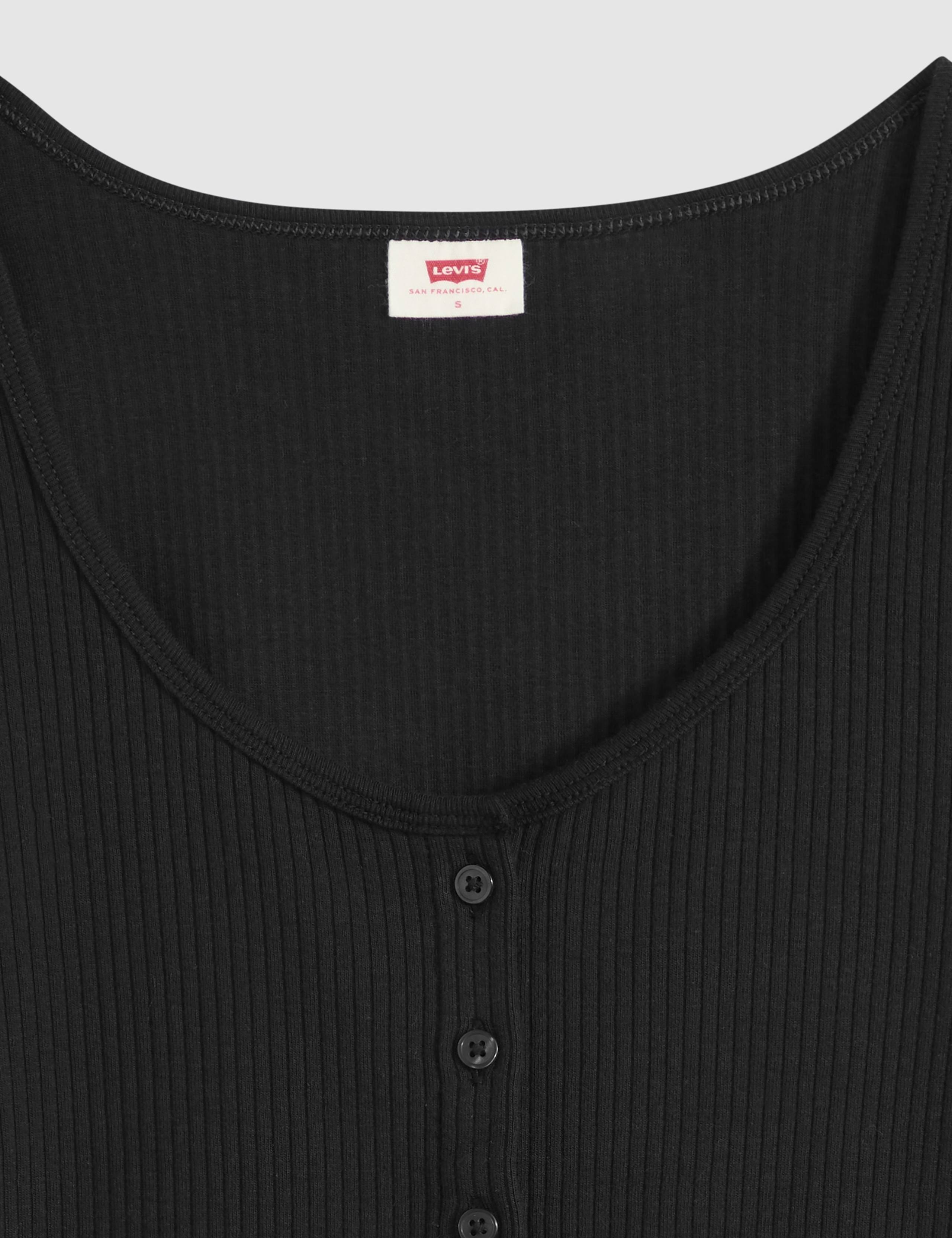 Cotton Rich Ribbed Button Through Top 3 of 5