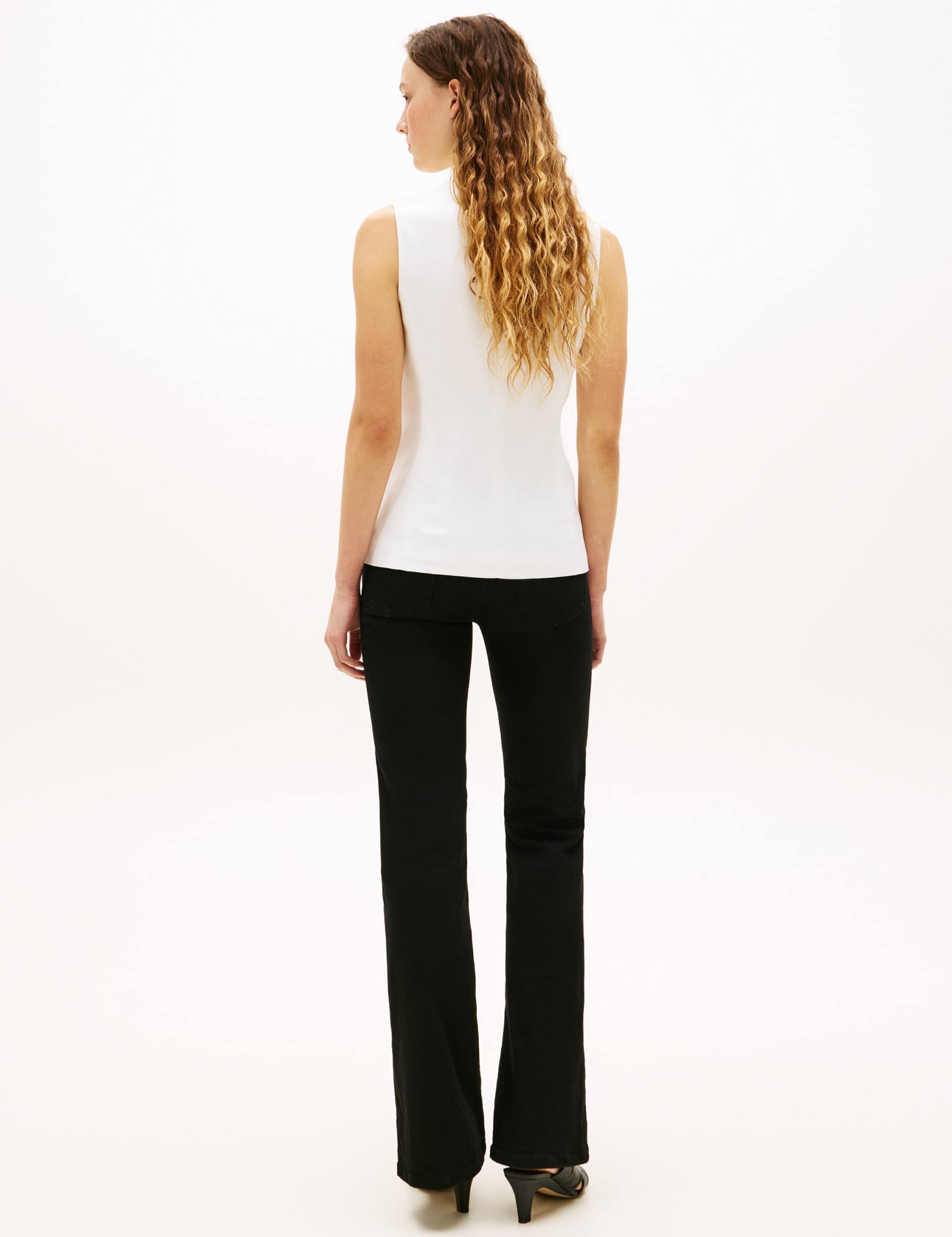 Linen Blend Button Through Vest Top 4 of 5