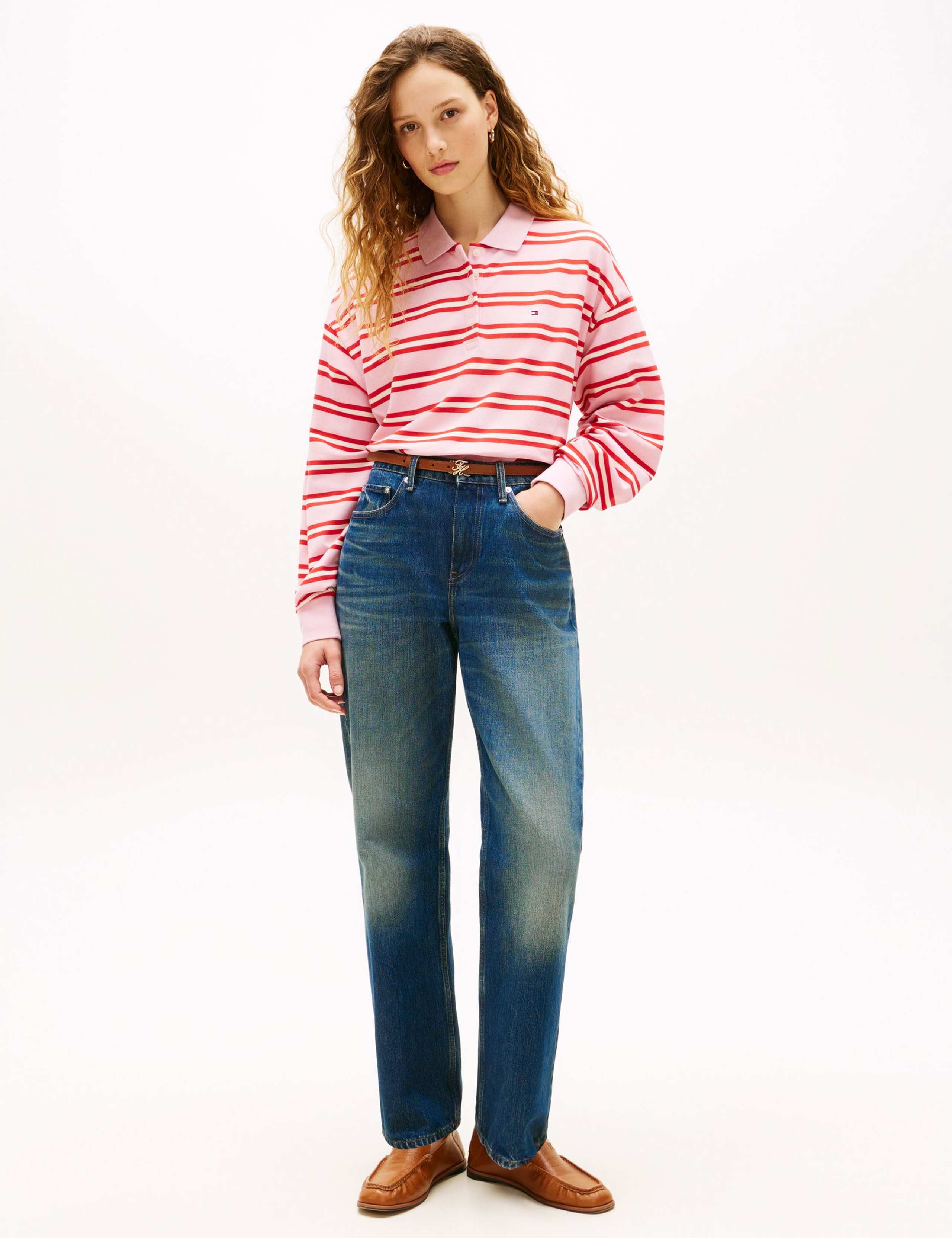 Cotton Rich Striped Polo Shirt 3 of 5