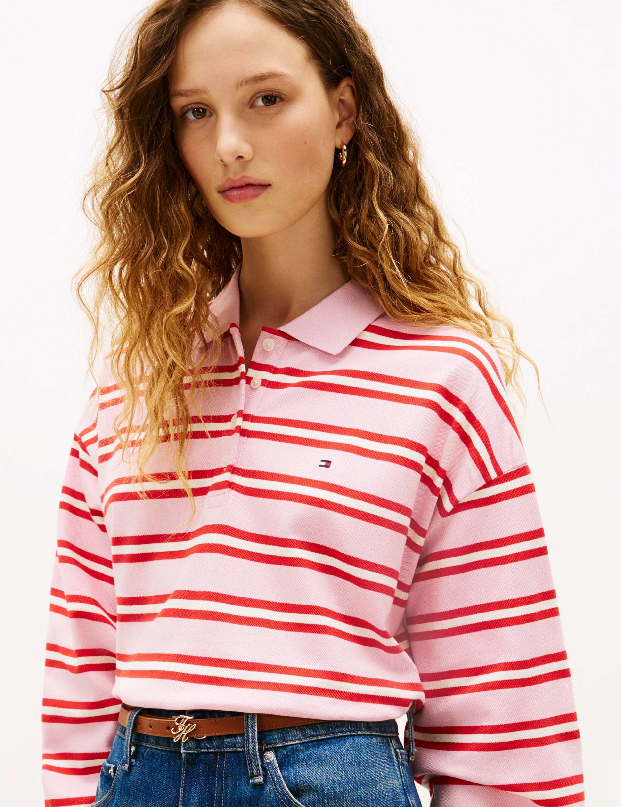 Cotton Rich Striped Polo Shirt 5 of 5