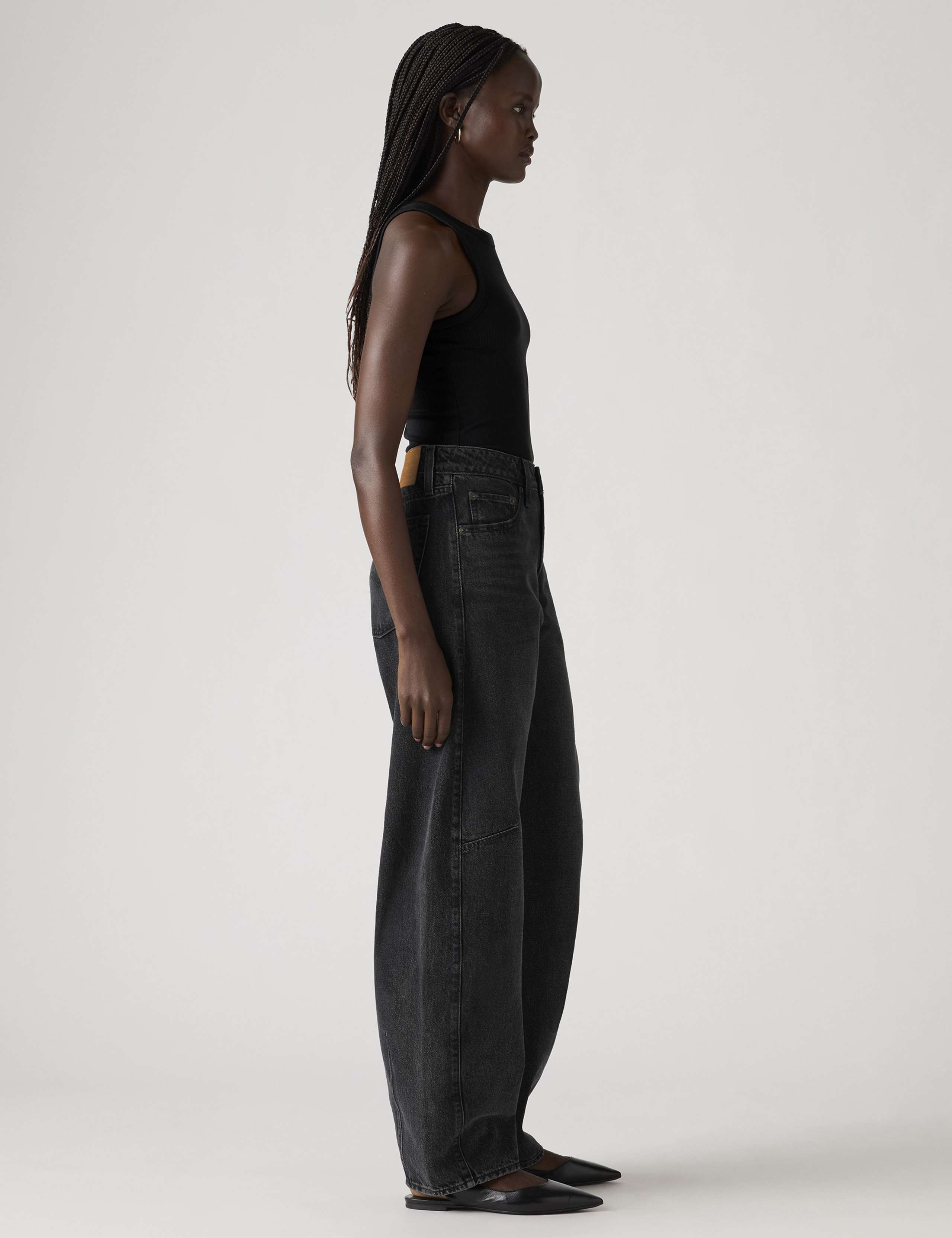 Baggy Mid Rise Barrel Leg Dad Jeans 4 of 9