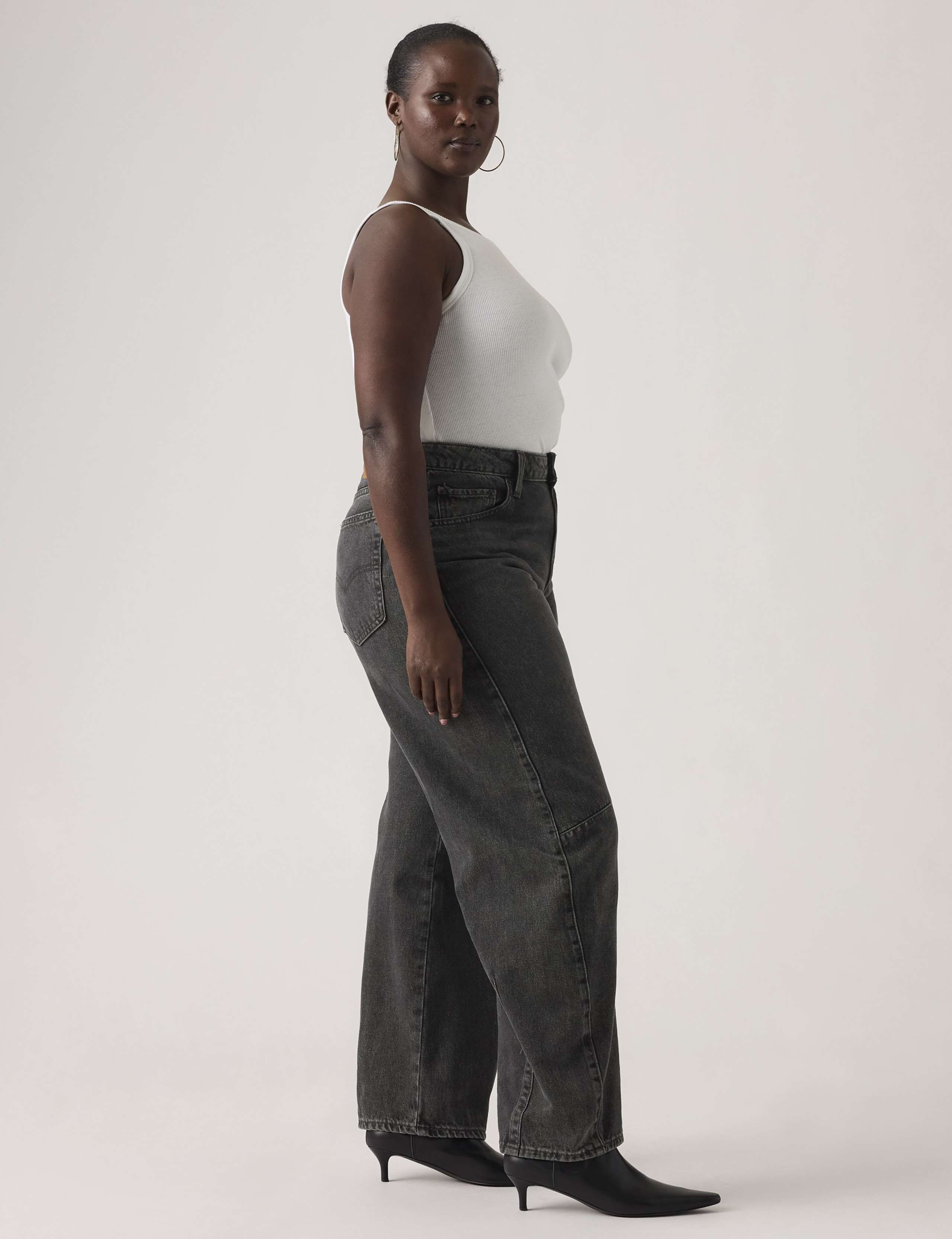 Baggy Mid Rise Barrel Leg Dad Jeans 5 of 9