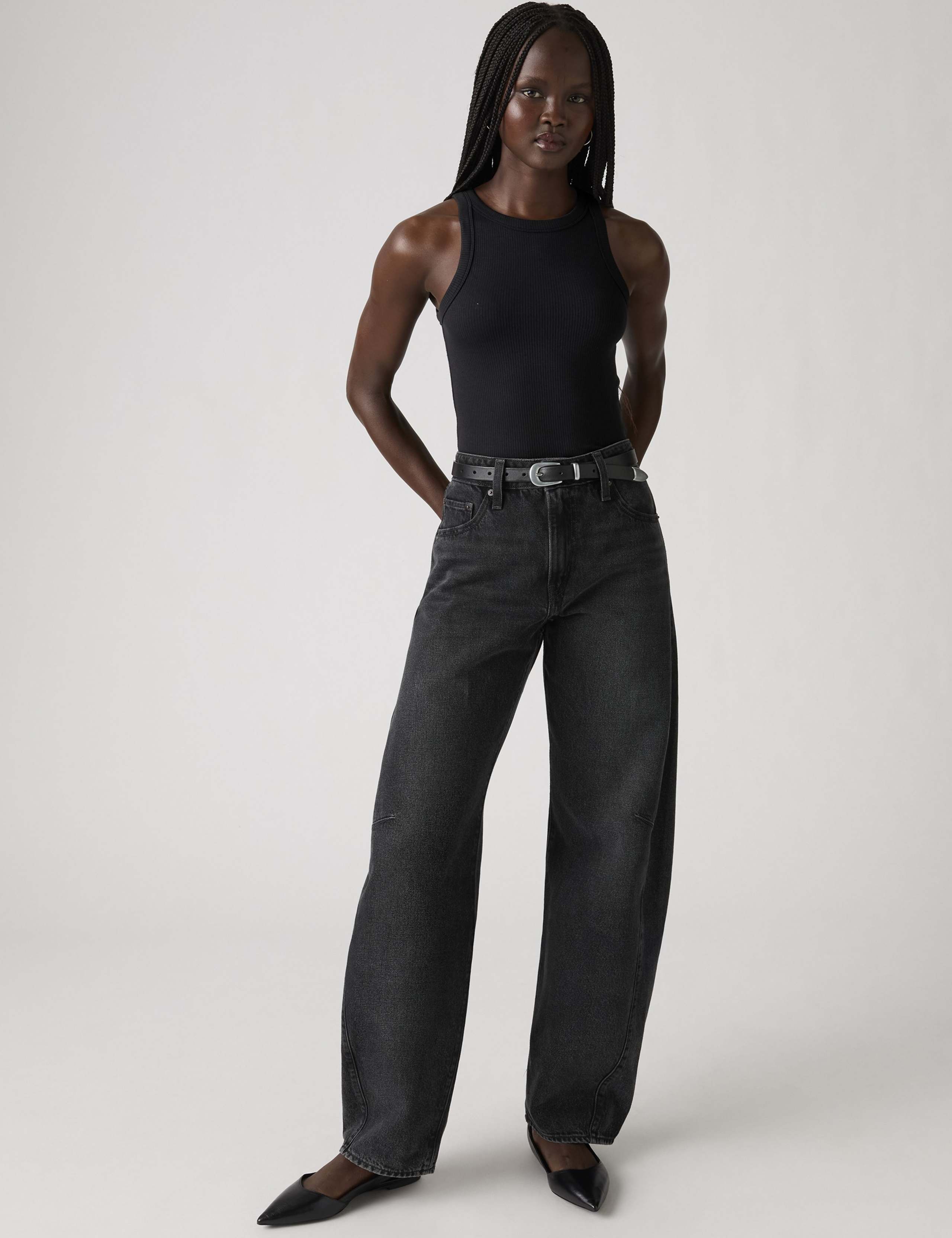 Baggy Mid Rise Barrel Leg Dad Jeans 6 of 9