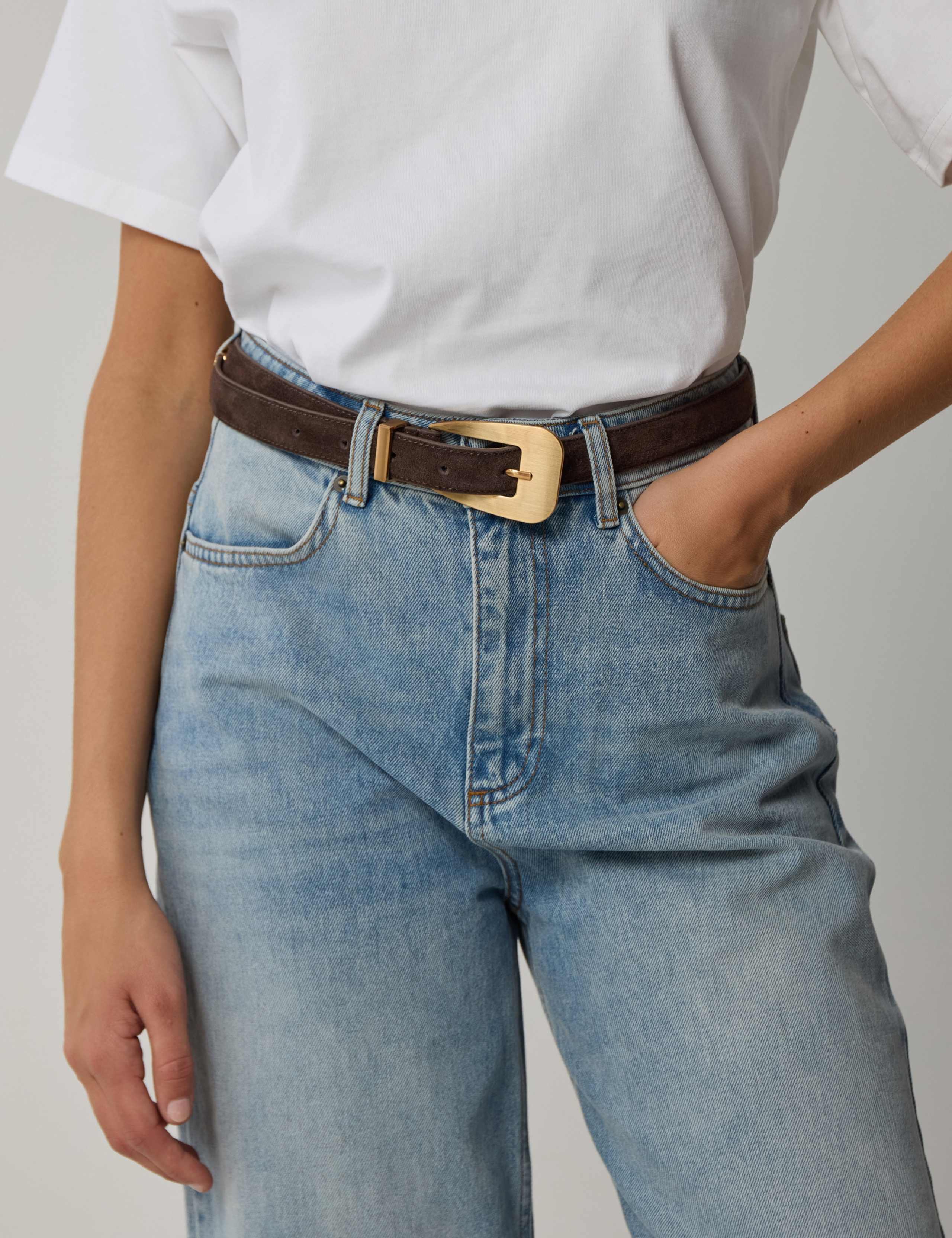 Suede Buckle Waist Belt 5 of 5