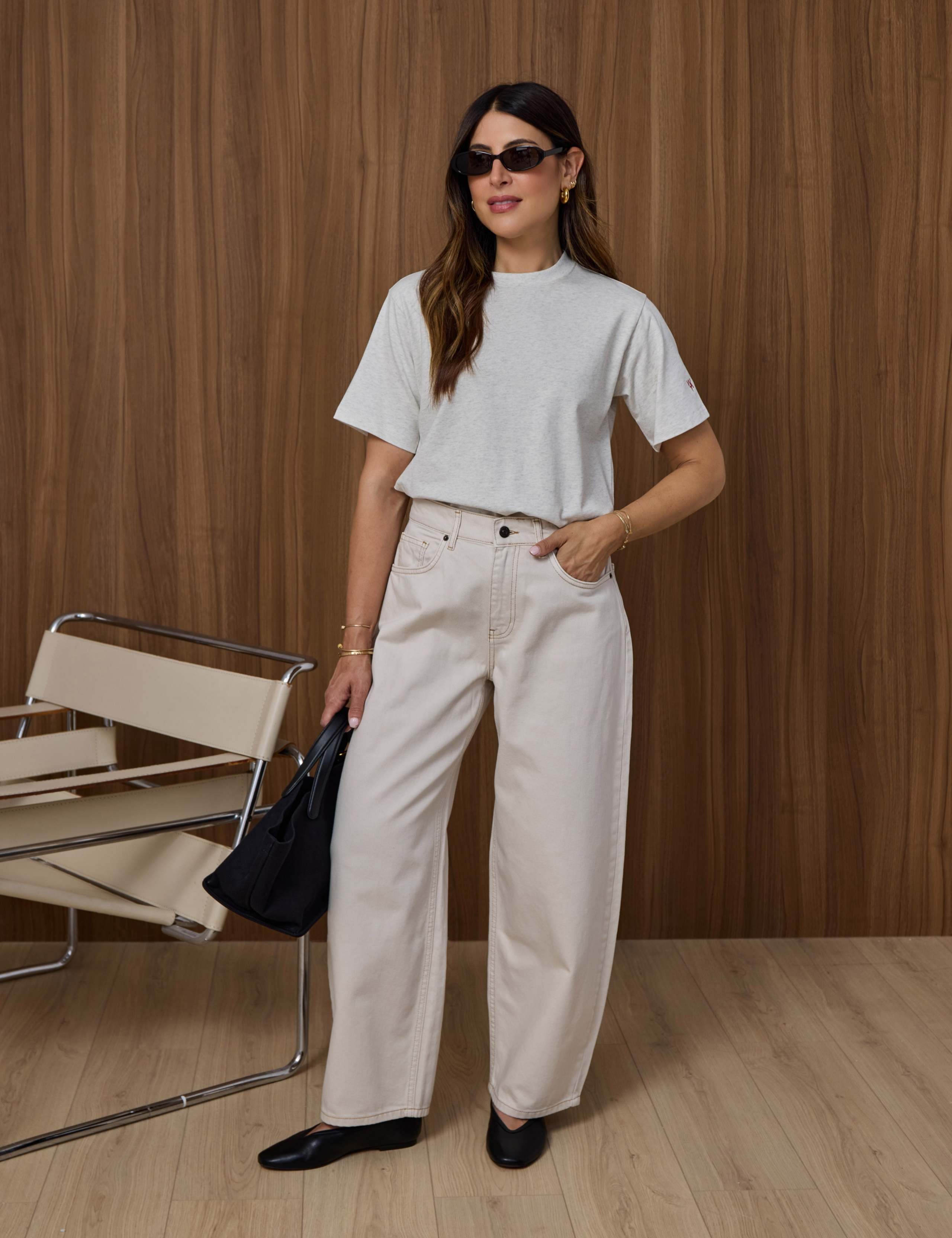 Relaxed High Waisted Barrel Jeans 3 of 6