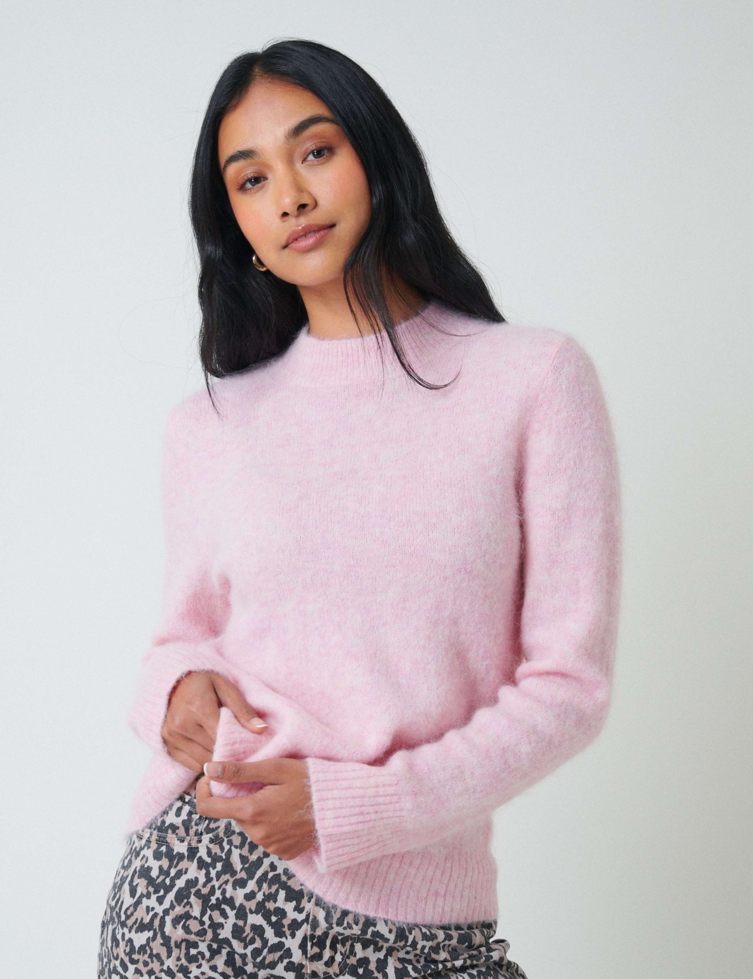 Wool Blend Textured Jumper with Alpaca 1 of 5