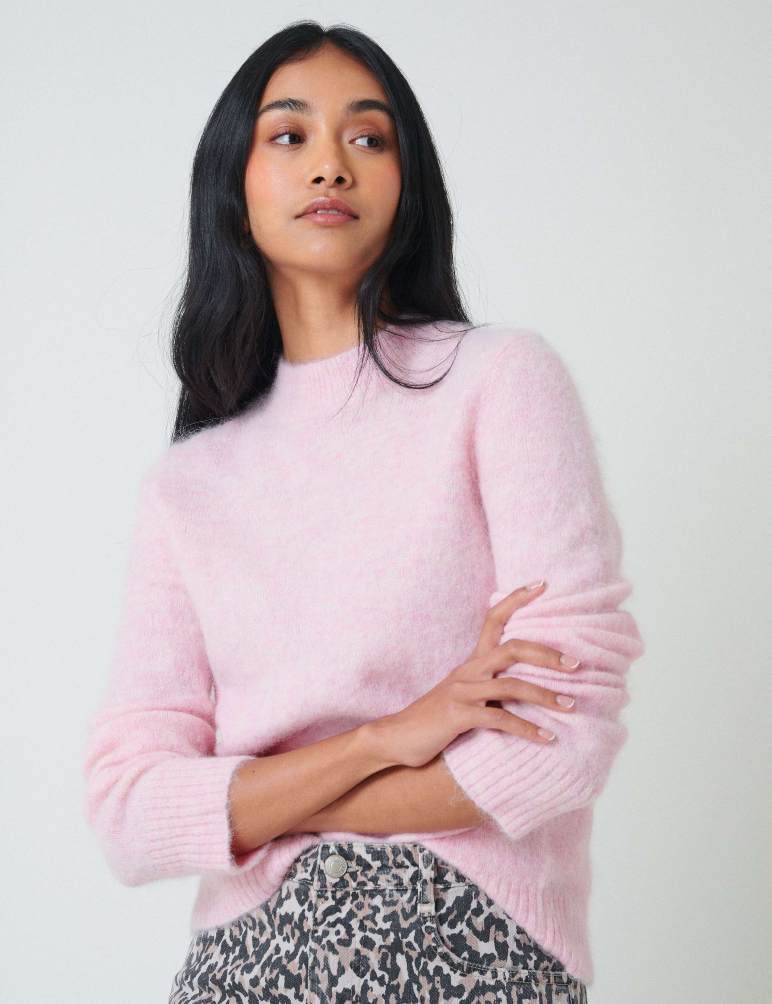 Wool Blend Textured Jumper with Alpaca 2 of 5