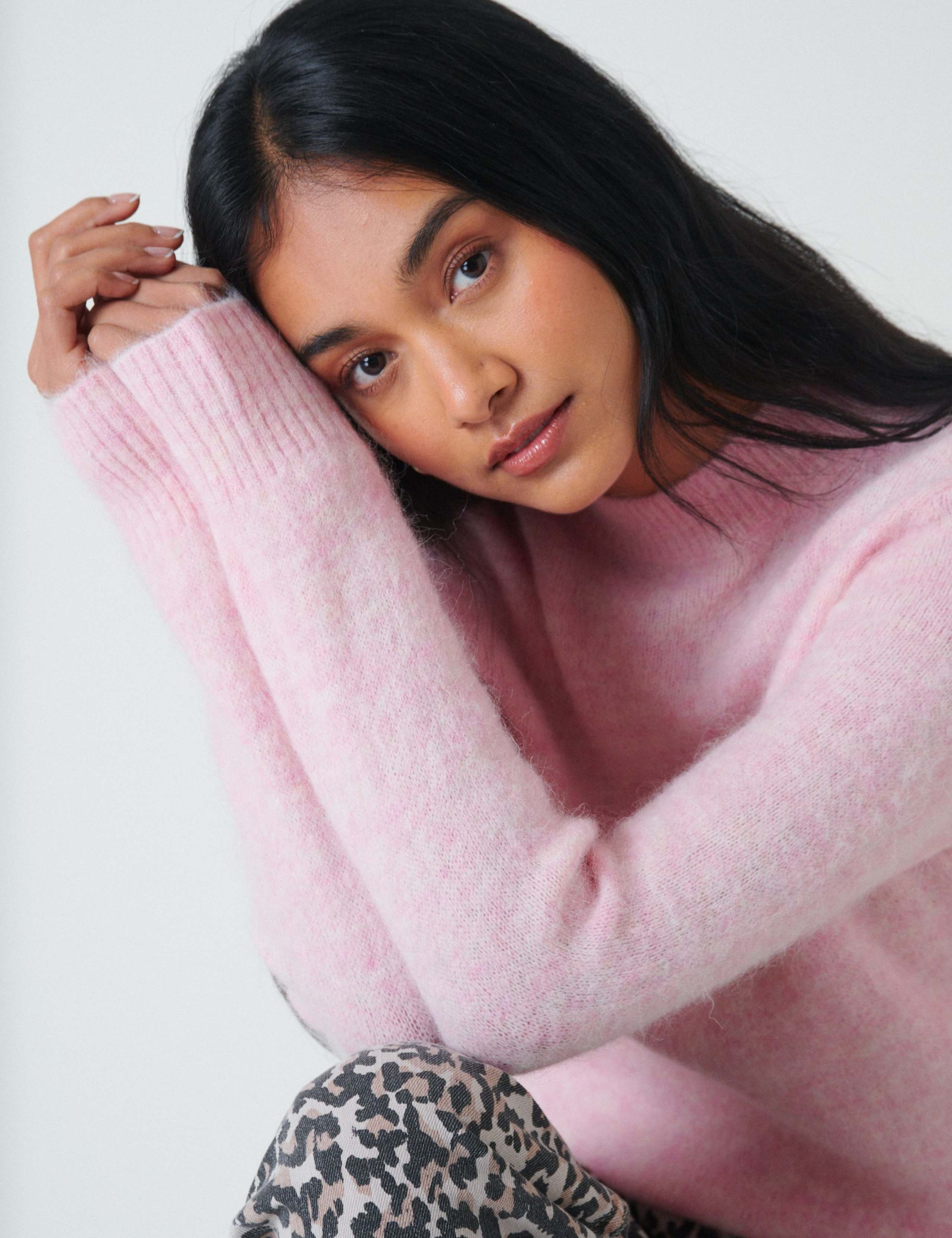 Wool Blend Textured Jumper with Alpaca 5 of 5