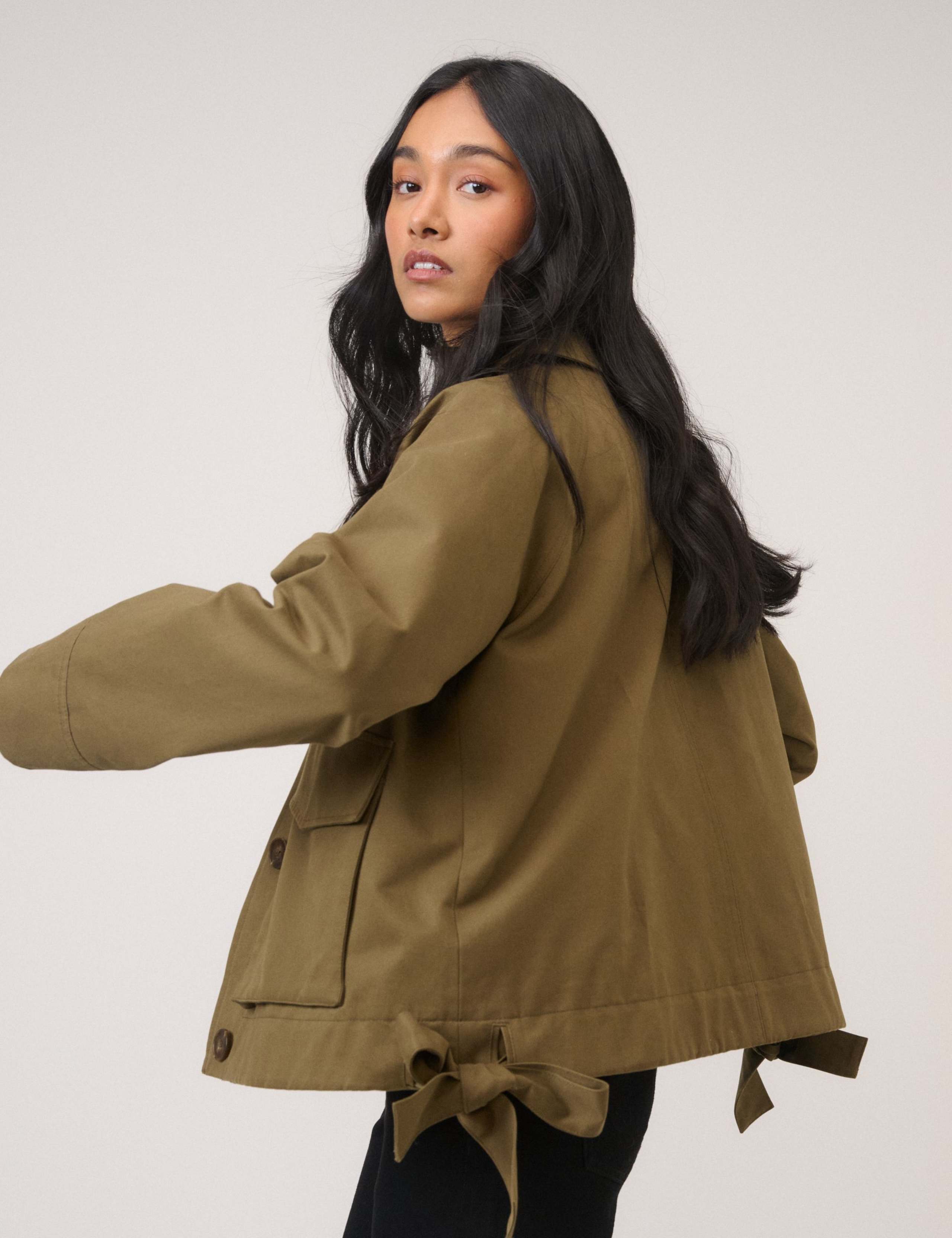 Pure Cotton Relaxed Utility Jacket 3 of 5
