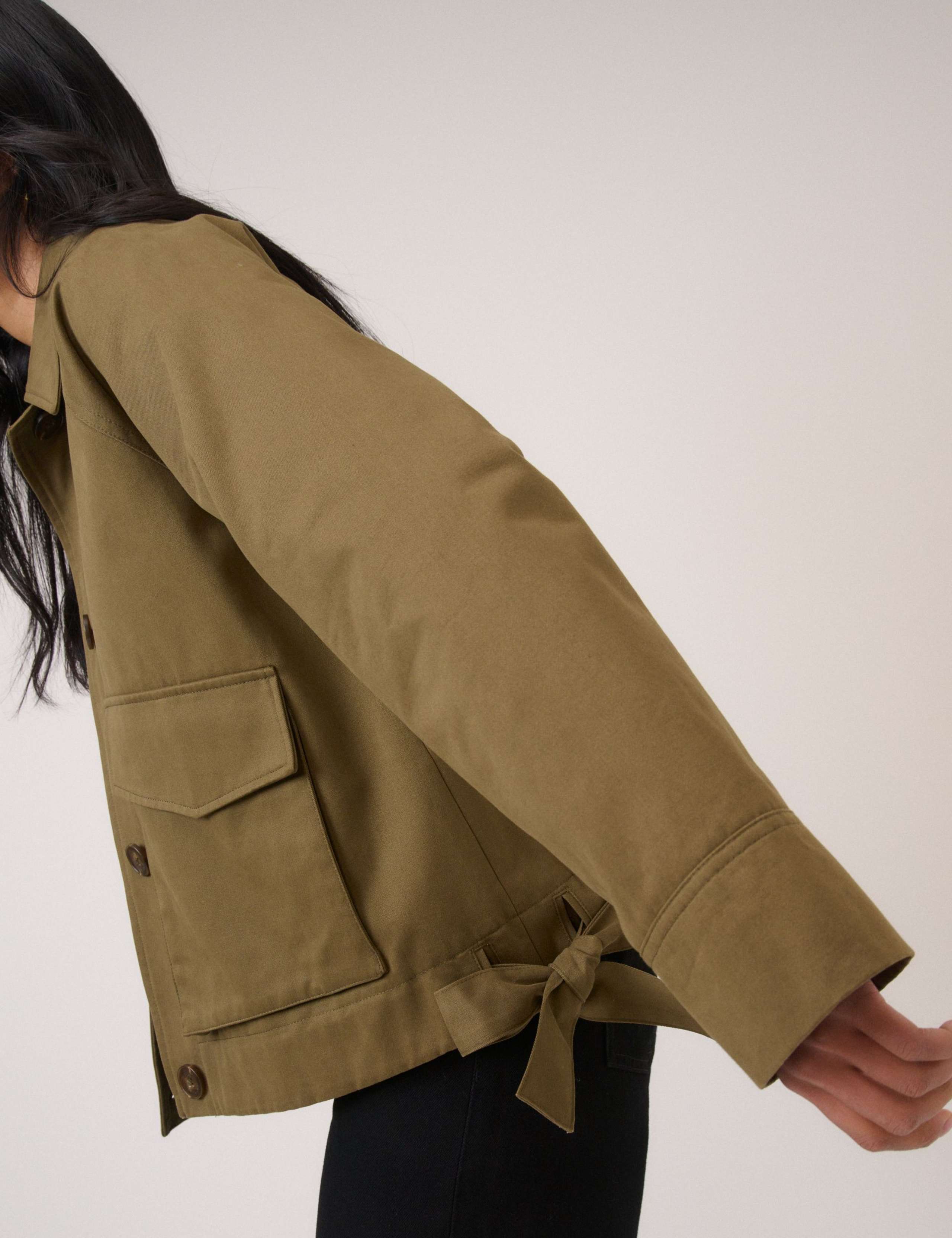 Pure Cotton Relaxed Utility Jacket 4 of 5