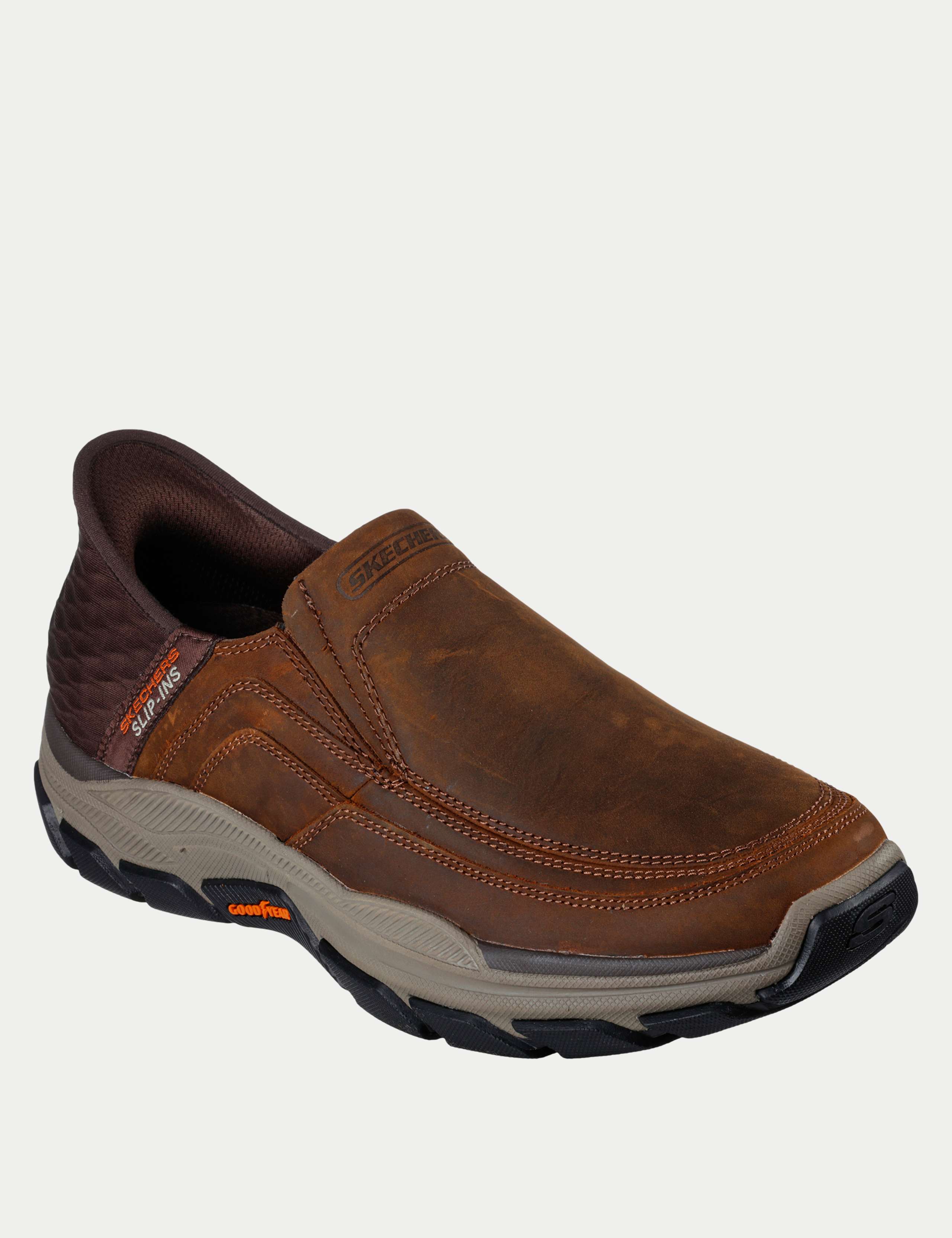 Respected Leather Slip On Trainers 3 of 6