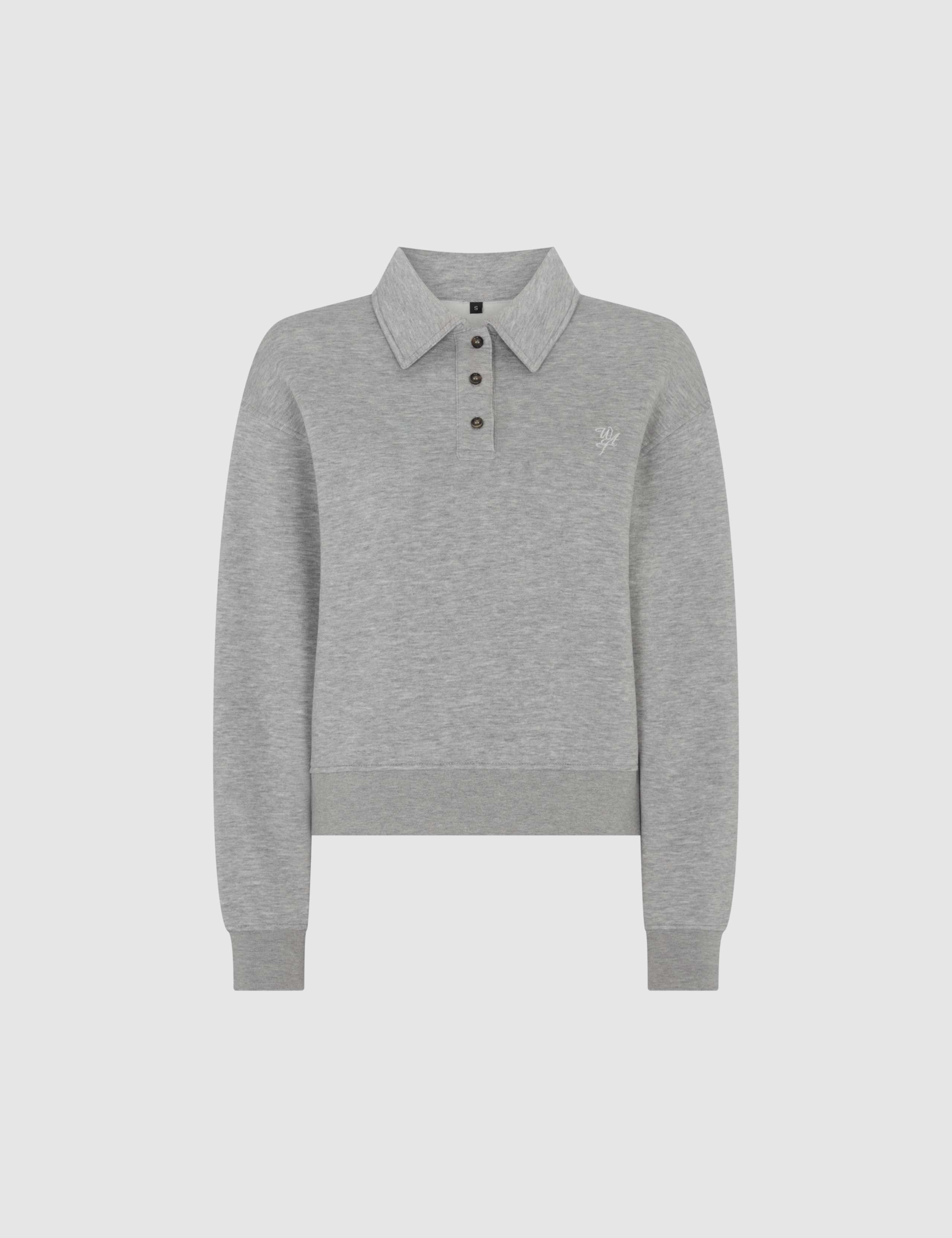 Cotton Rich Henley Sweatshirt 2 of 7