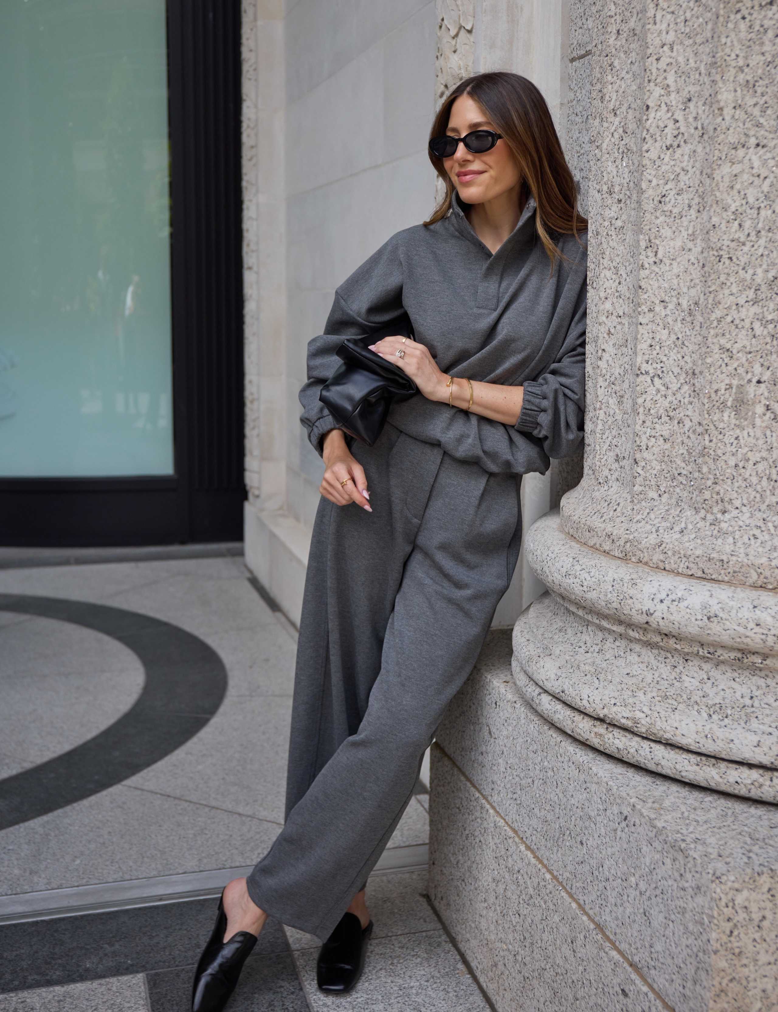 Barrel Leg Relaxed Fit Trousers 1 of 8