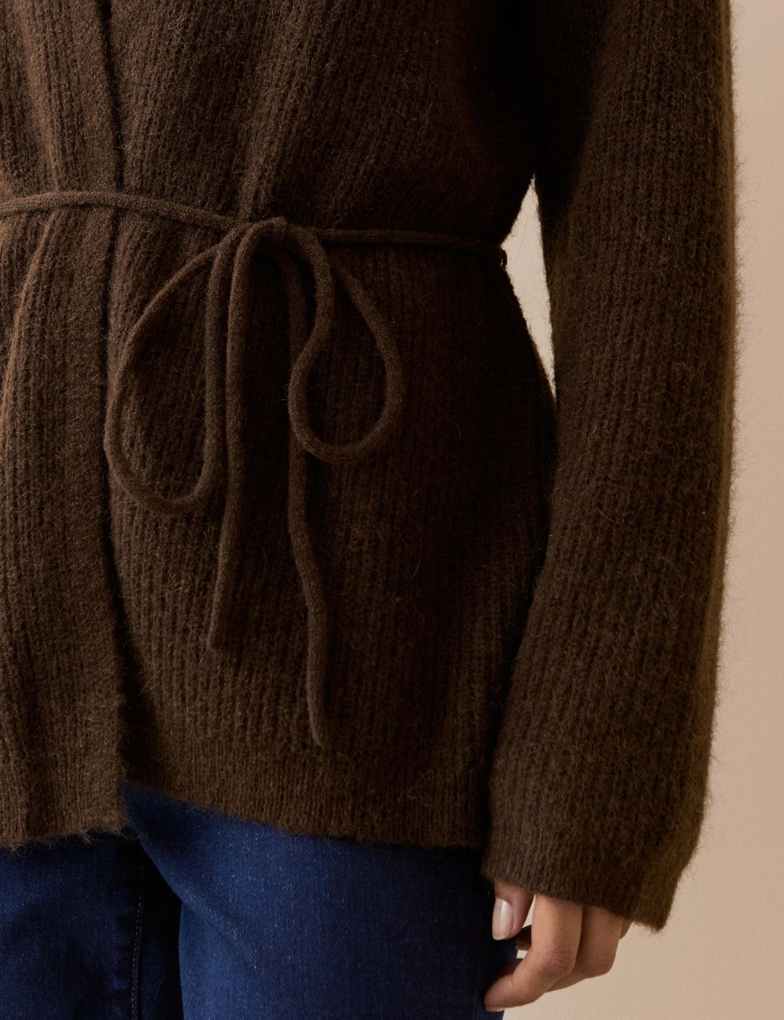 Wool Blend Wrap Longline Cardigan 5 of 5