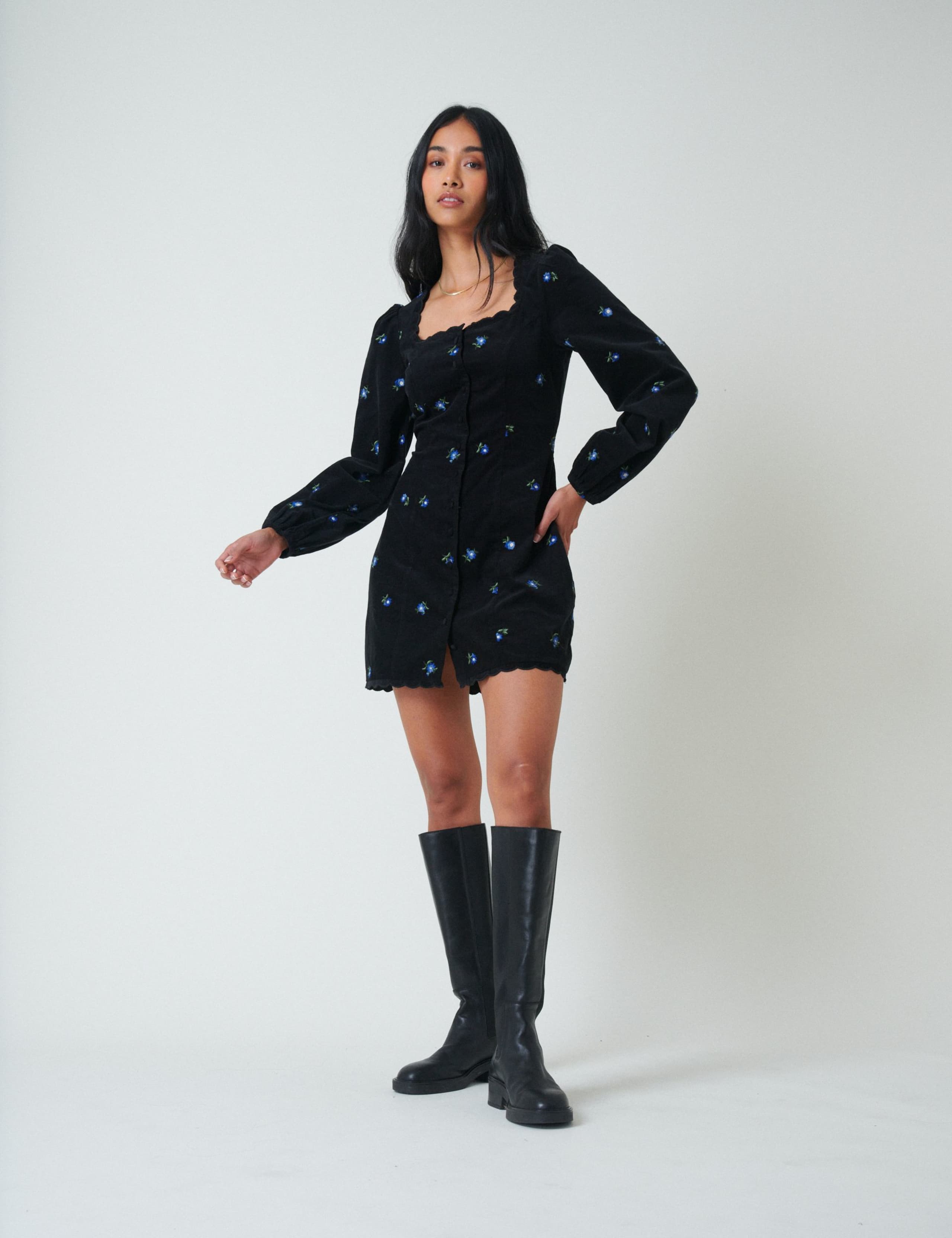 Pure Cotton Mini Bodycon Dress 1 of 5