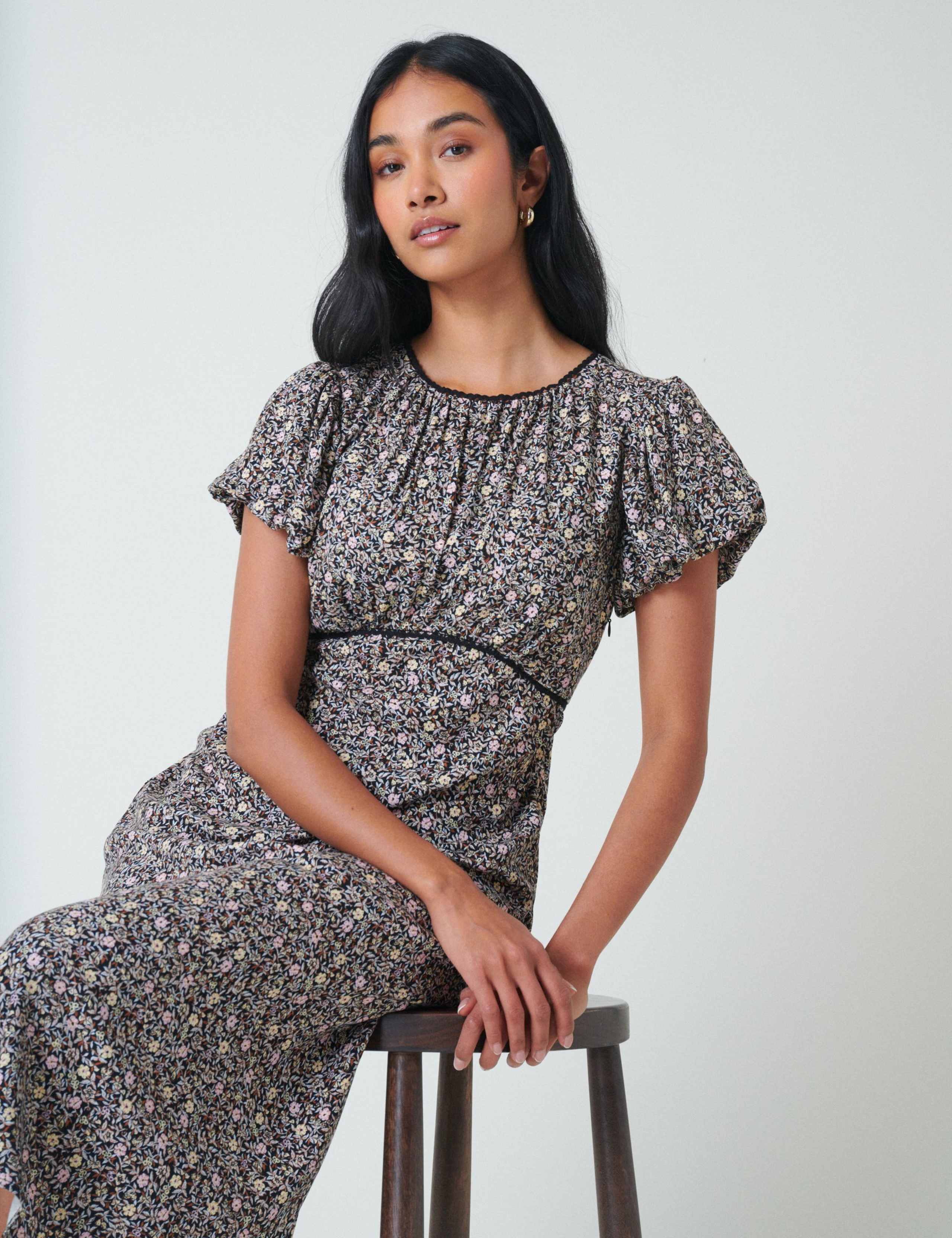 Floral Midi Skater Dress 5 of 5