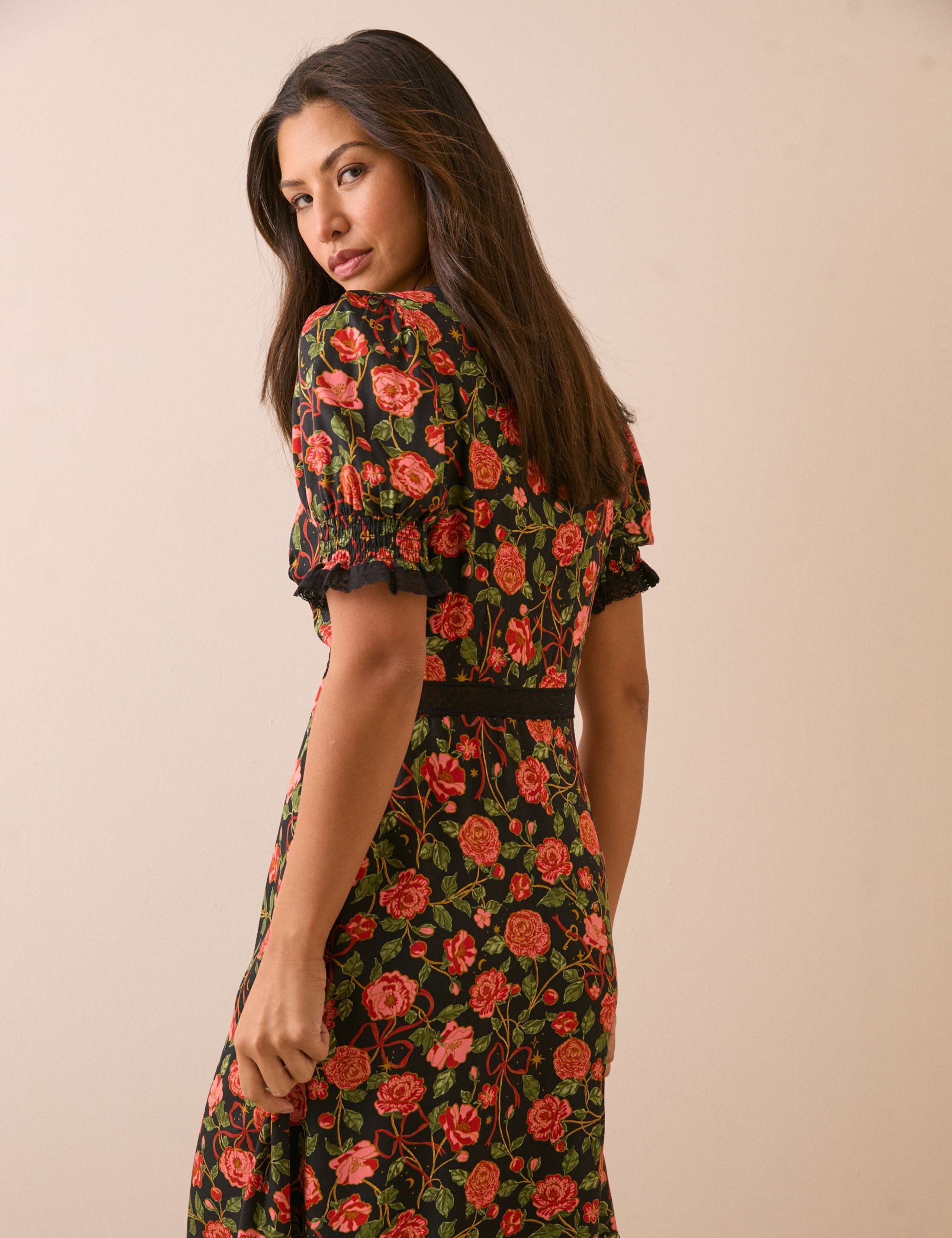Floral Midi Dress 2 of 5