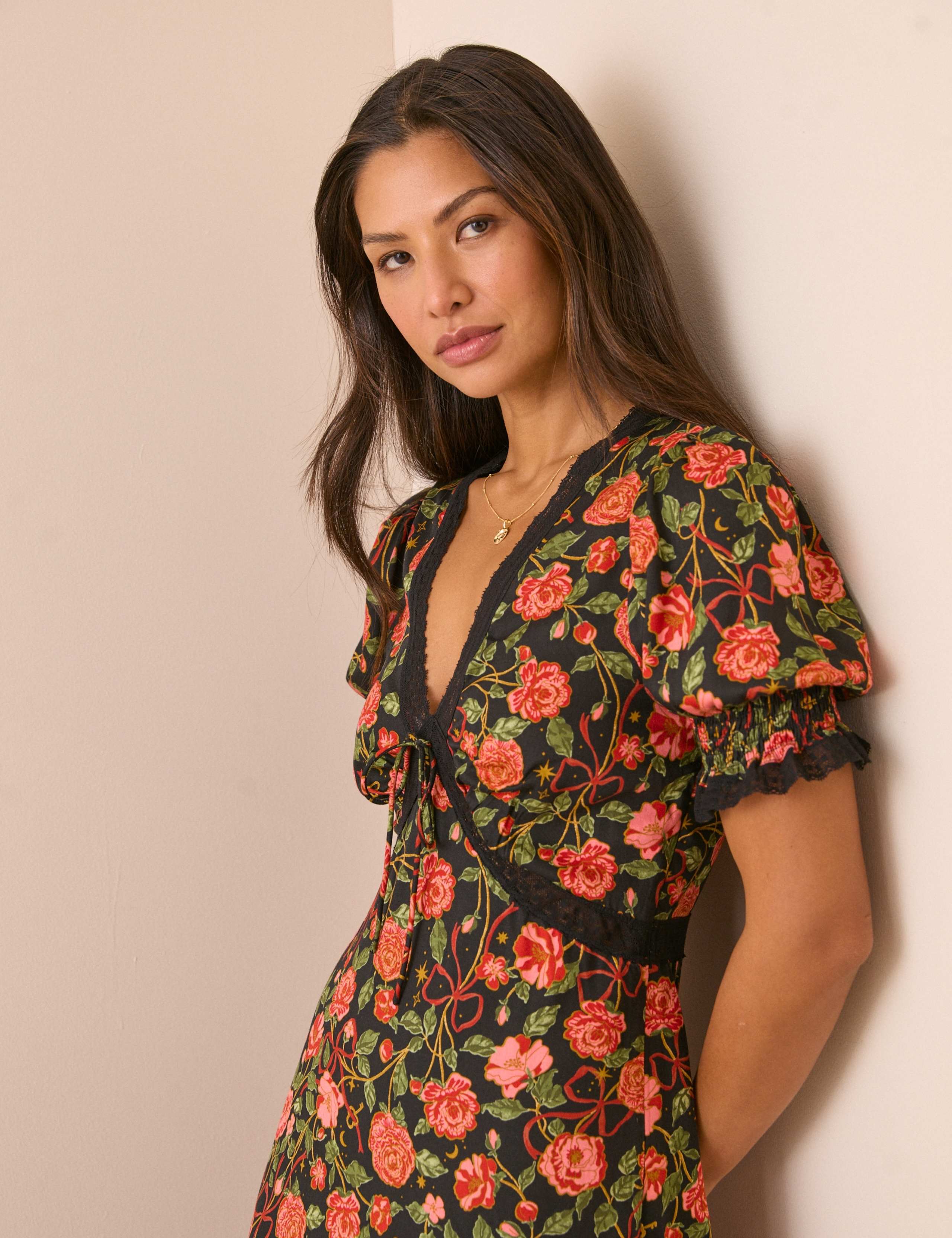 Floral Midi Dress 3 of 5
