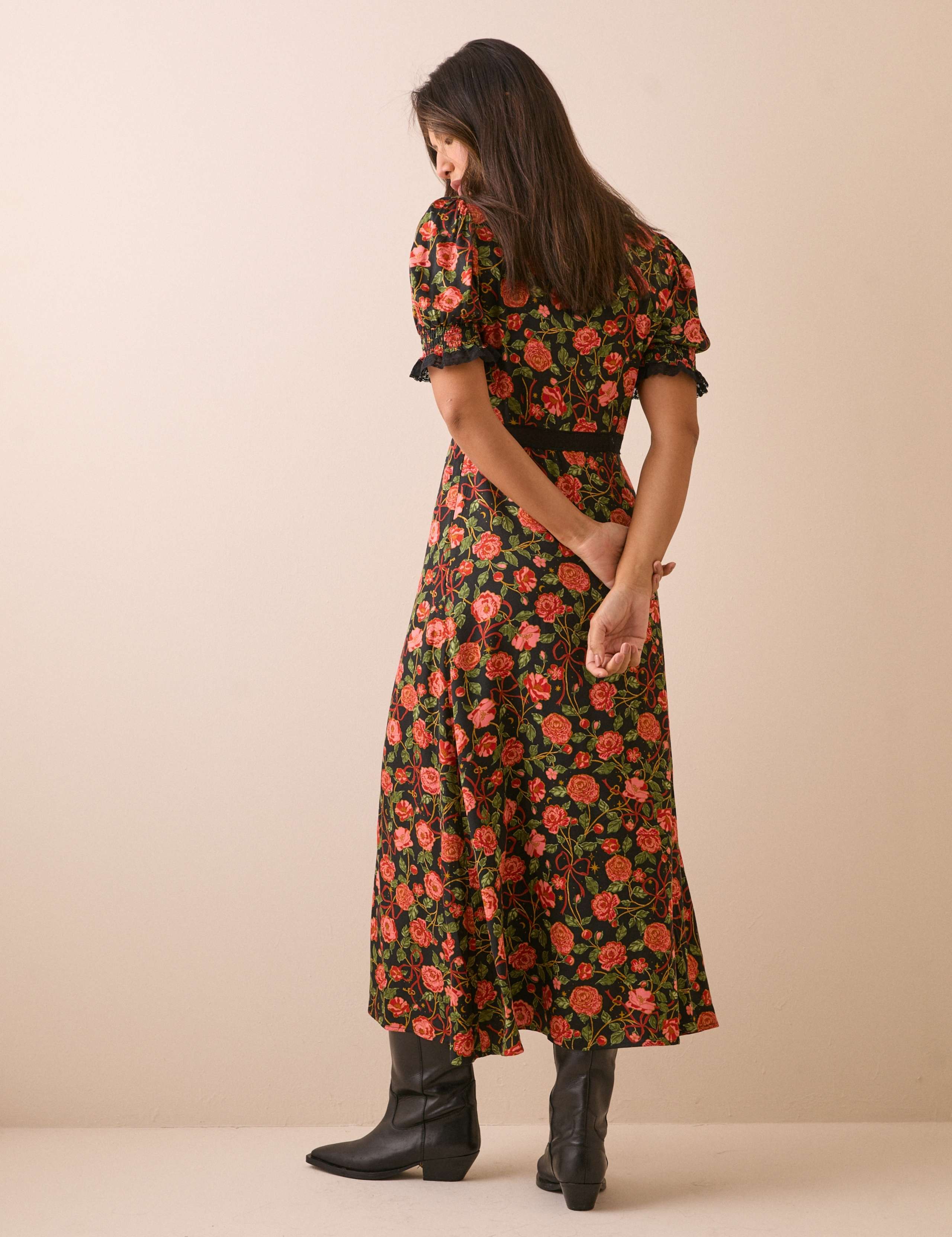 Floral Midi Dress 4 of 5