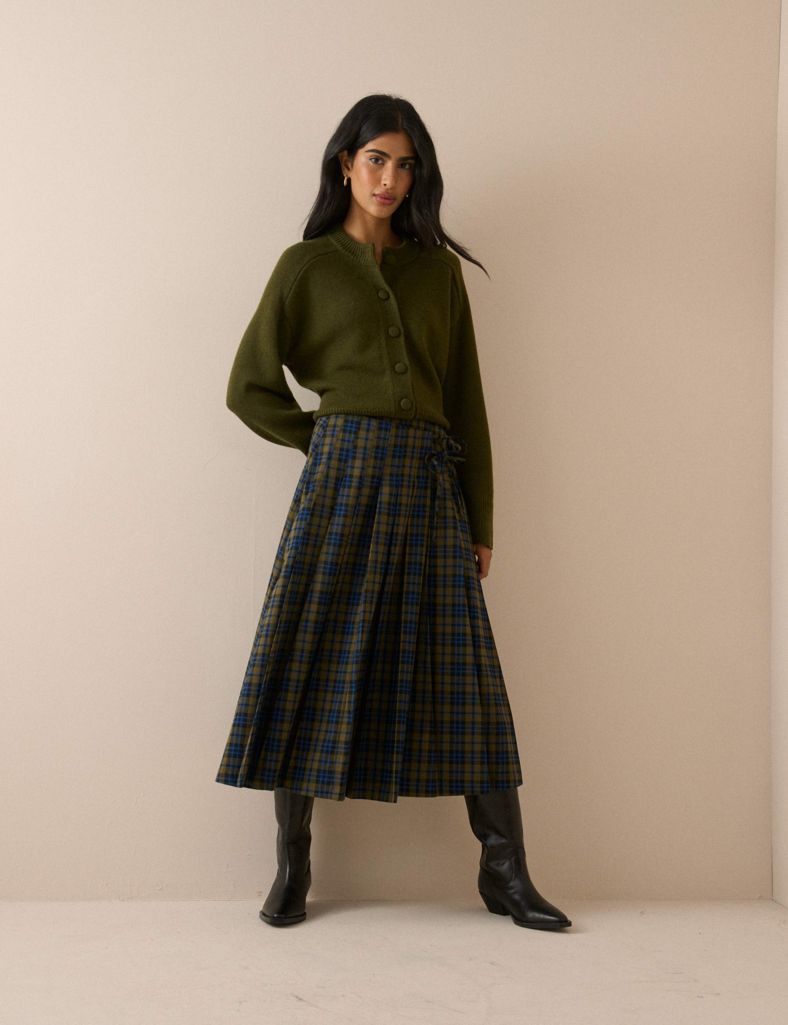 Pure Wool Button Front Relaxed Cardigan 2 of 5