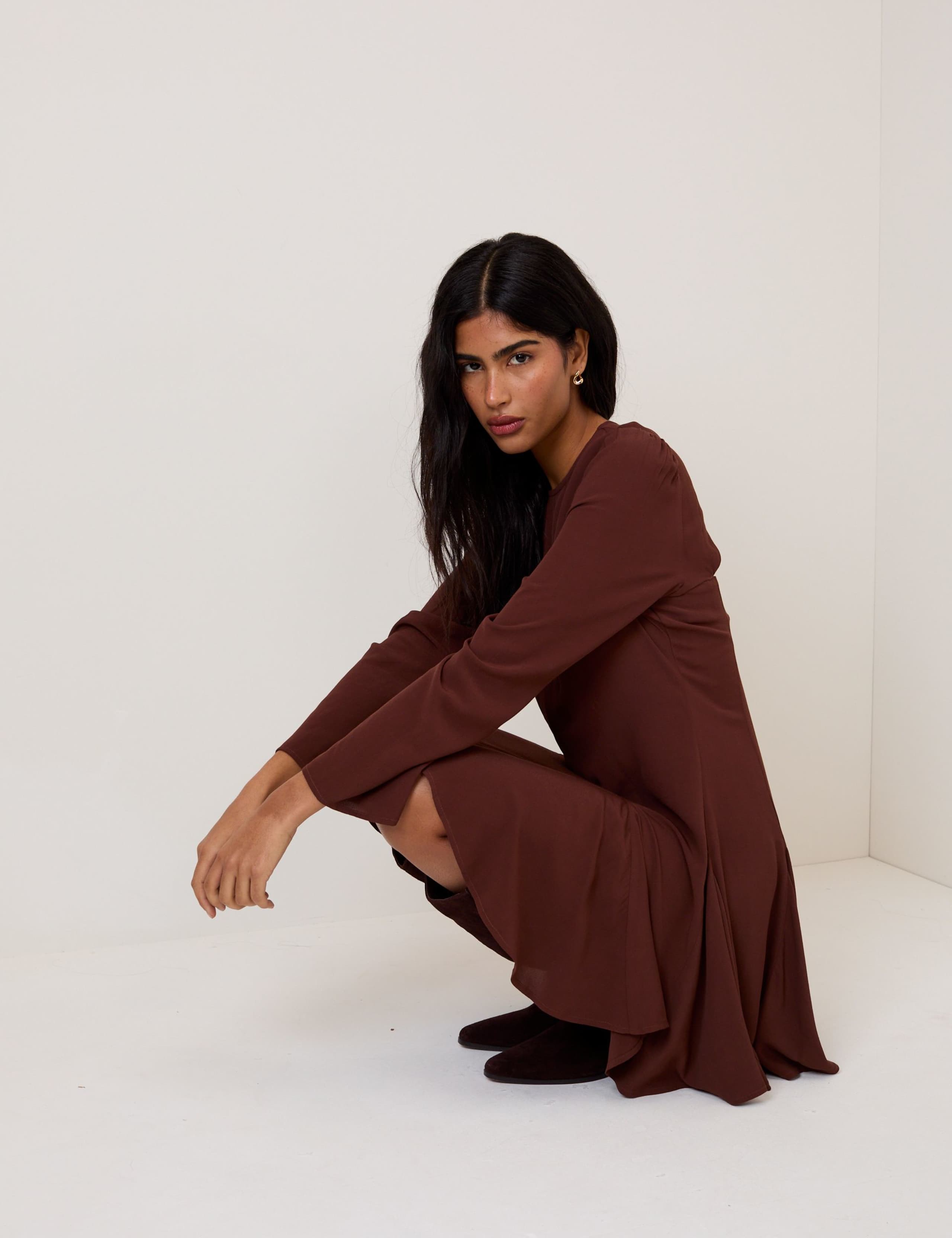 Polka Dot Open Back Mini Skater Dress 4 of 5