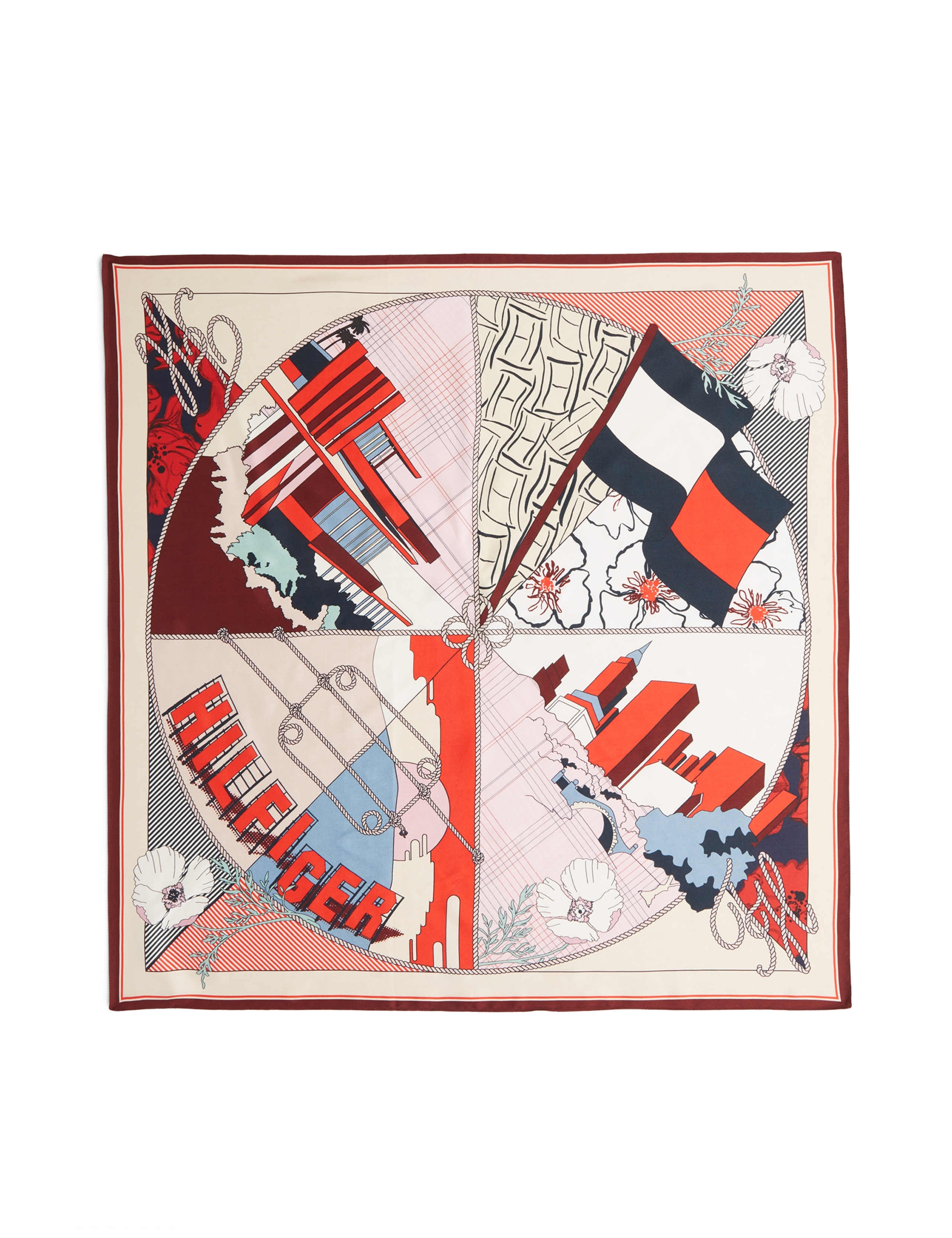 Pure Silk Printed Large Scarf 1 of 4