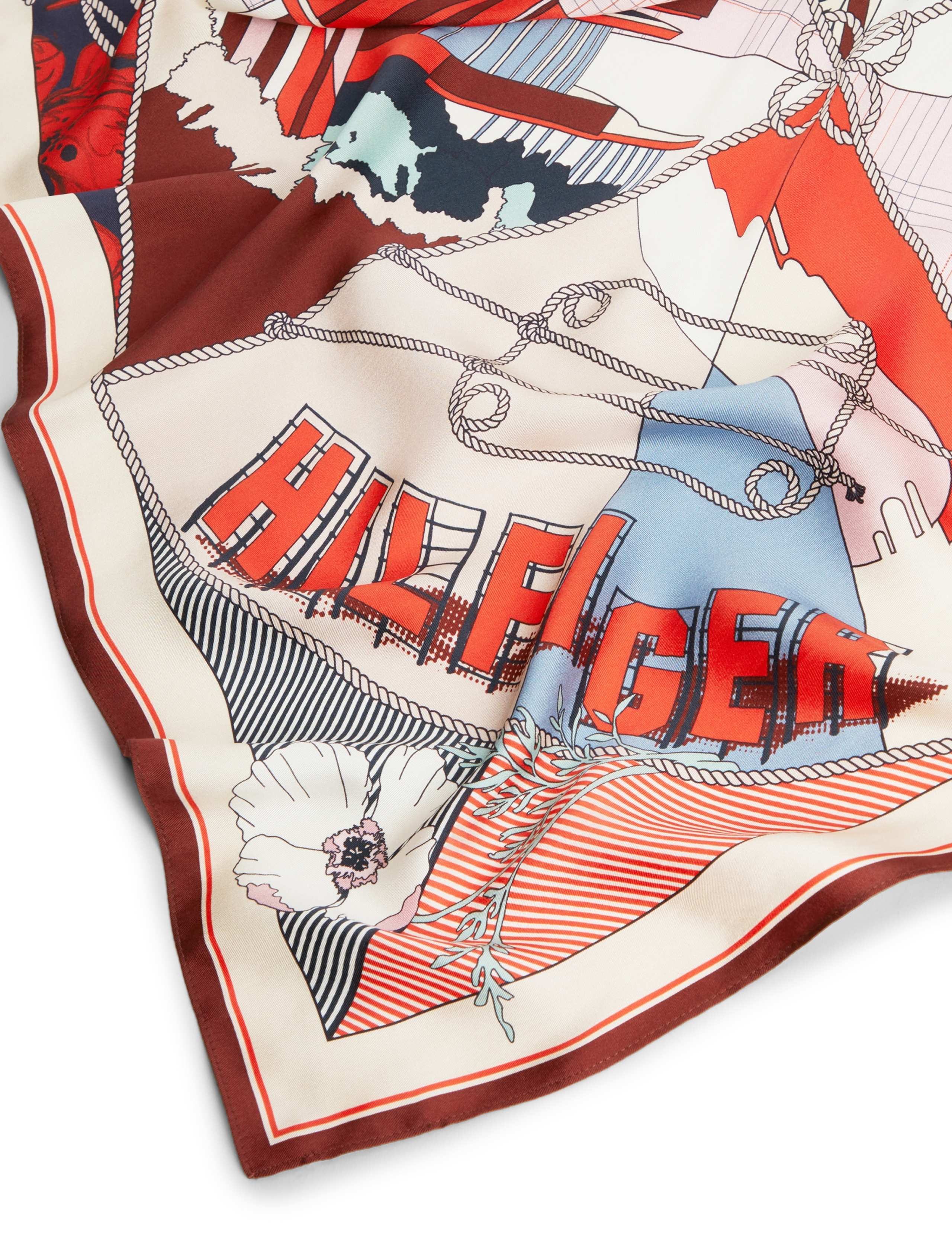 Pure Silk Printed Large Scarf 4 of 4