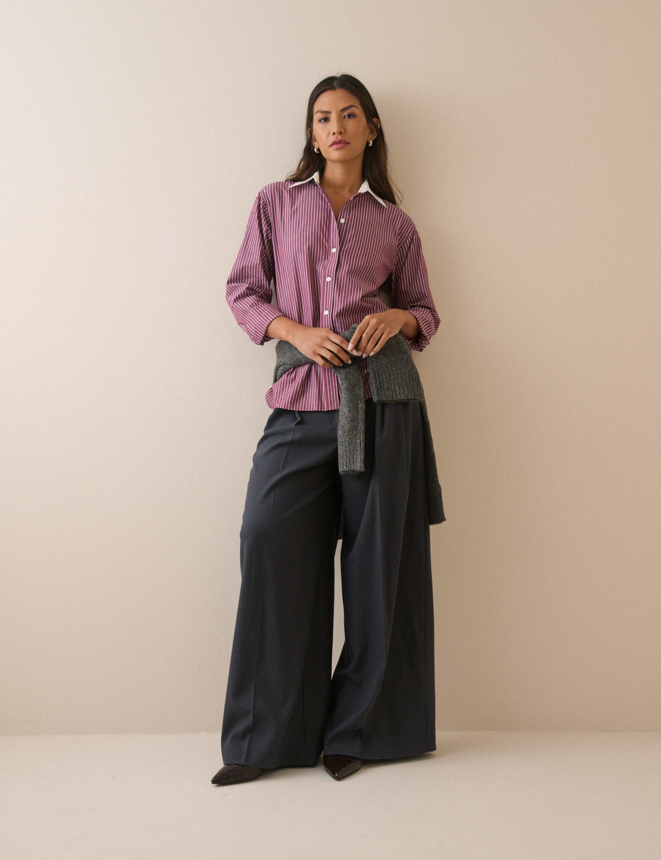 Pure Cotton Striped Collared Shirt 3 of 5