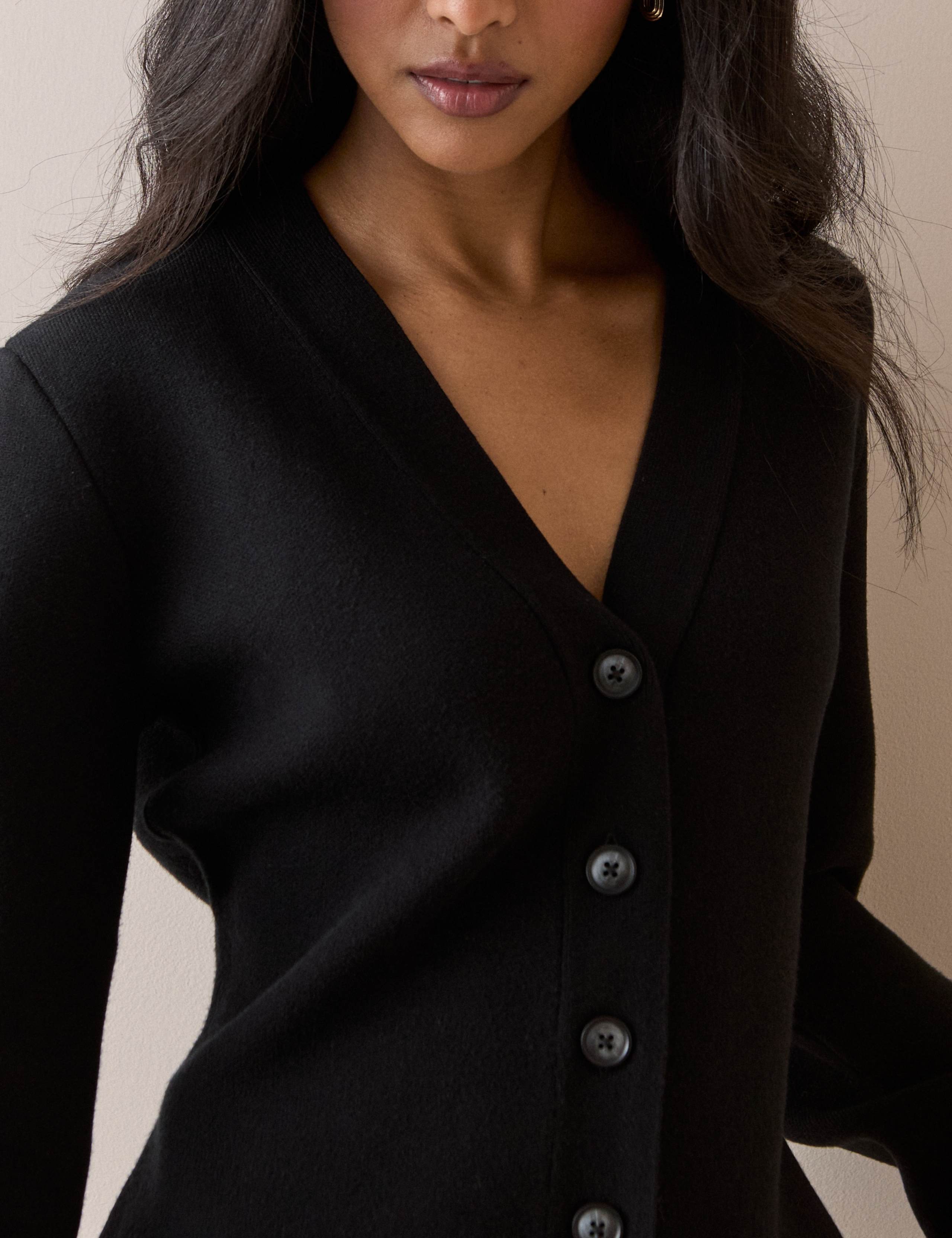 V=Neck Button Front Cardigan 5 of 5