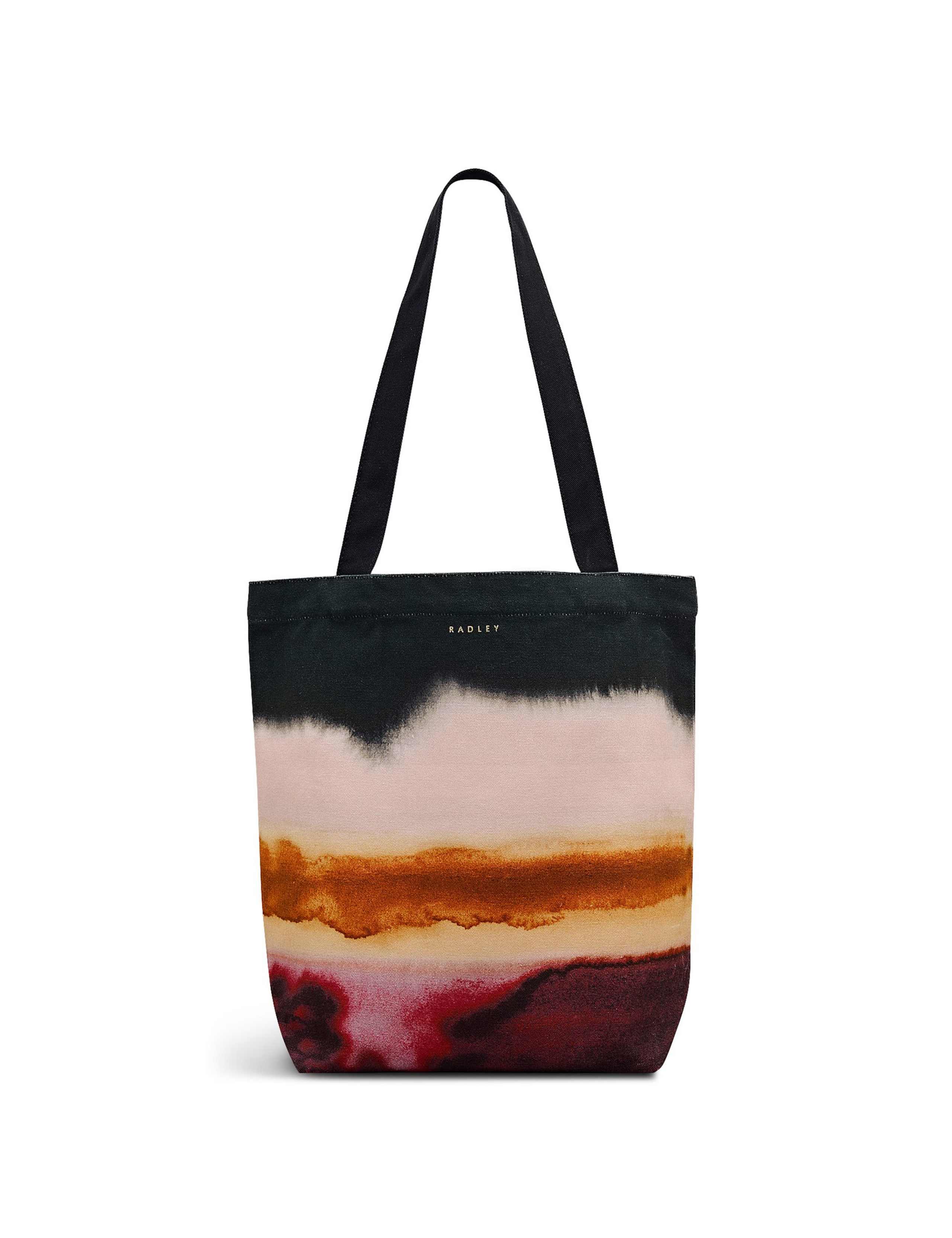 Ombre Stripe Canvas Tote Bag 1 of 4