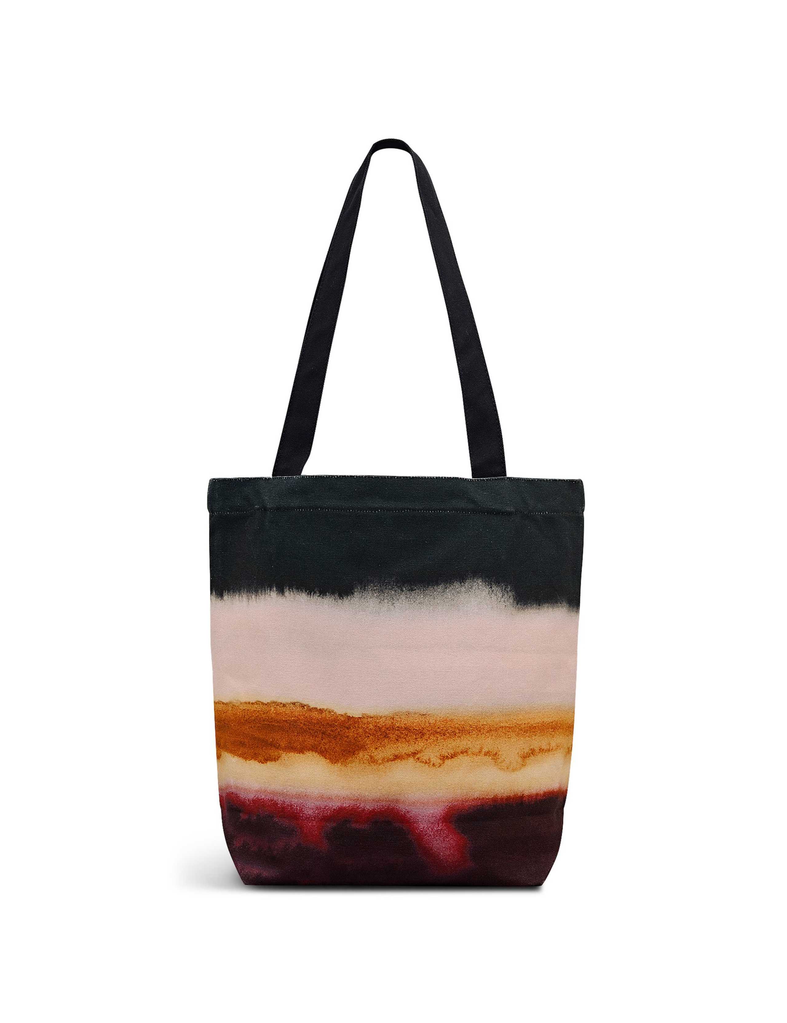 Ombre Stripe Canvas Tote Bag 2 of 4