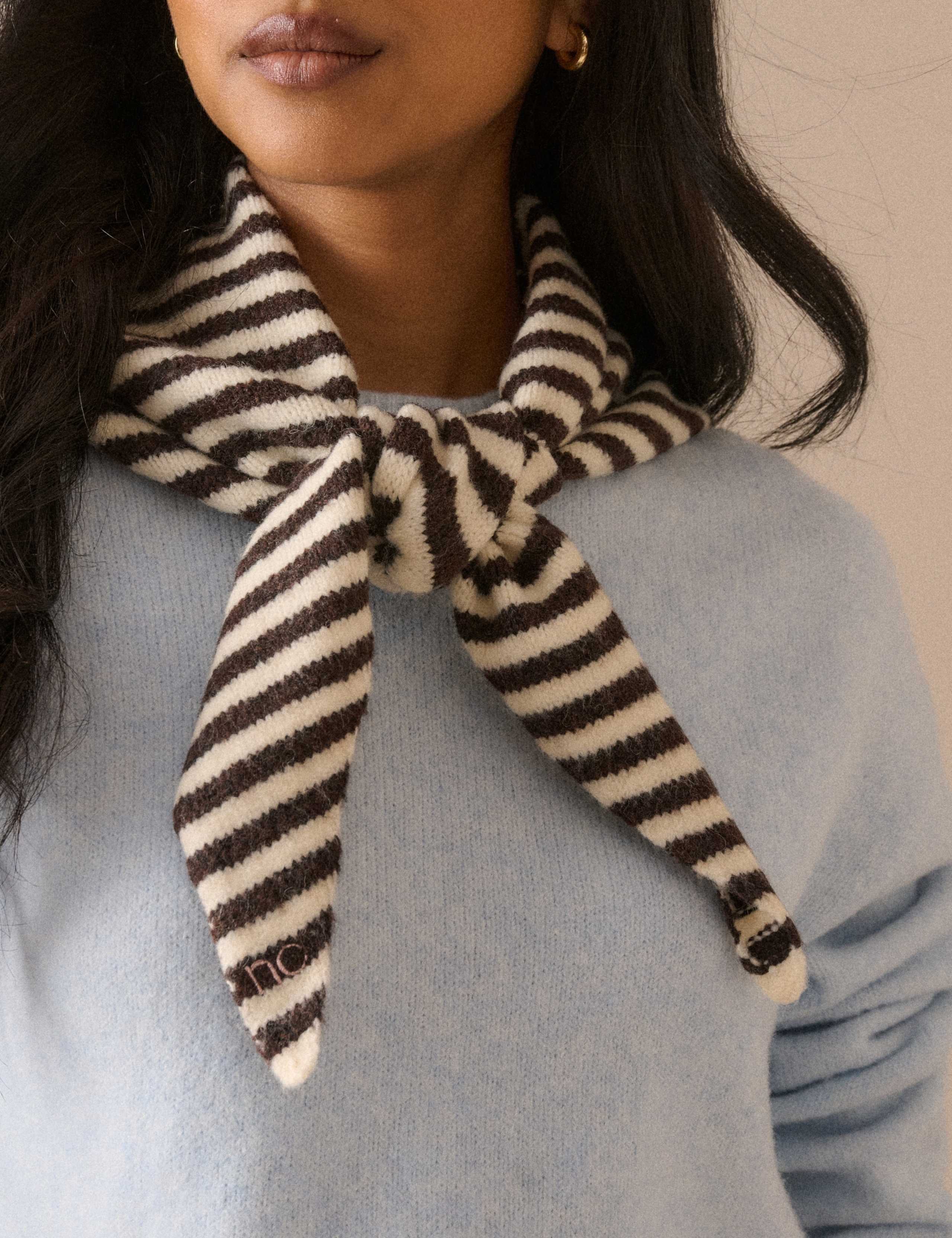 Striped Triangle Scarf 3 of 5