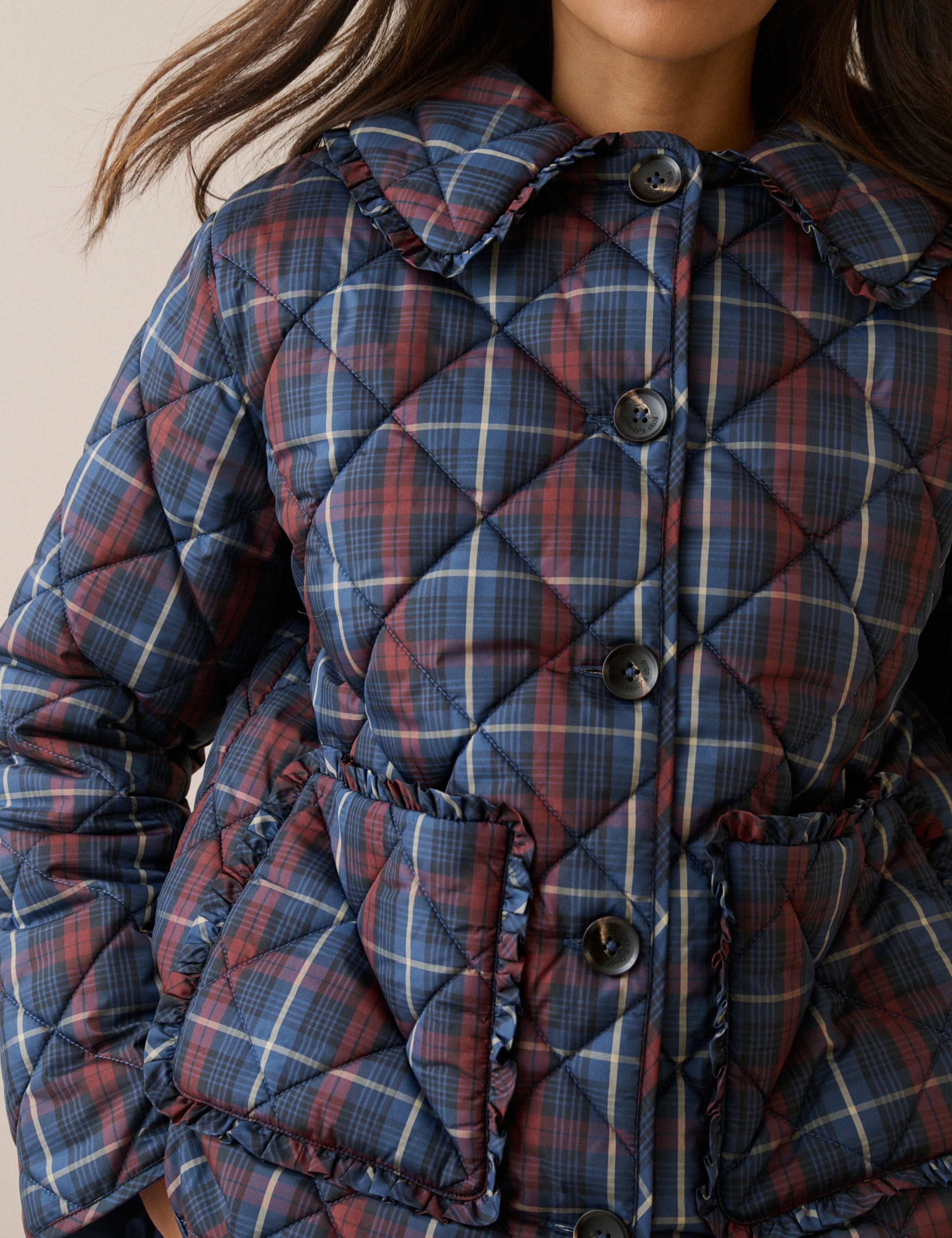 Checked Quilted Frill Jacket 5 of 5
