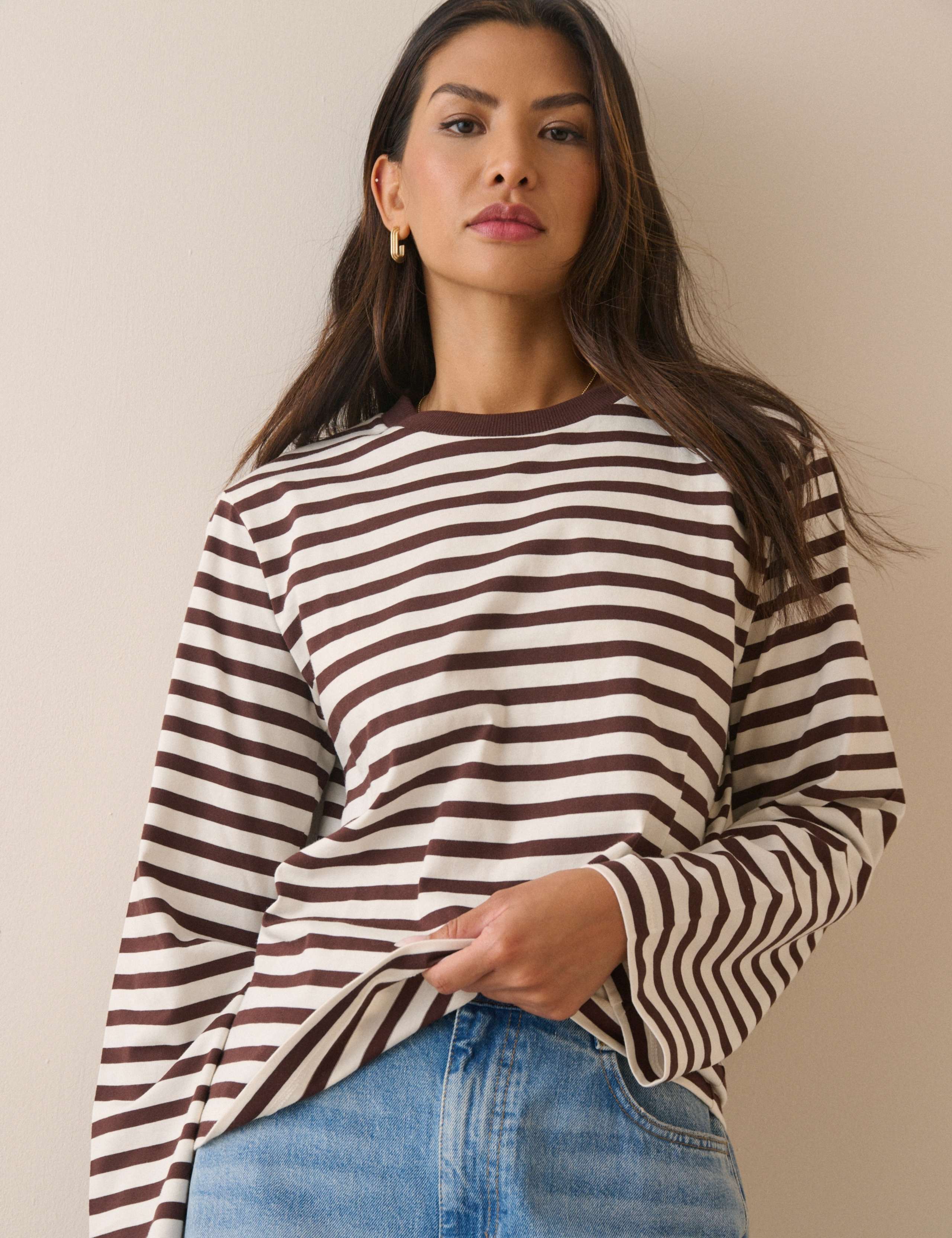 Pure Cotton Striped Relaxed Top 4 of 5