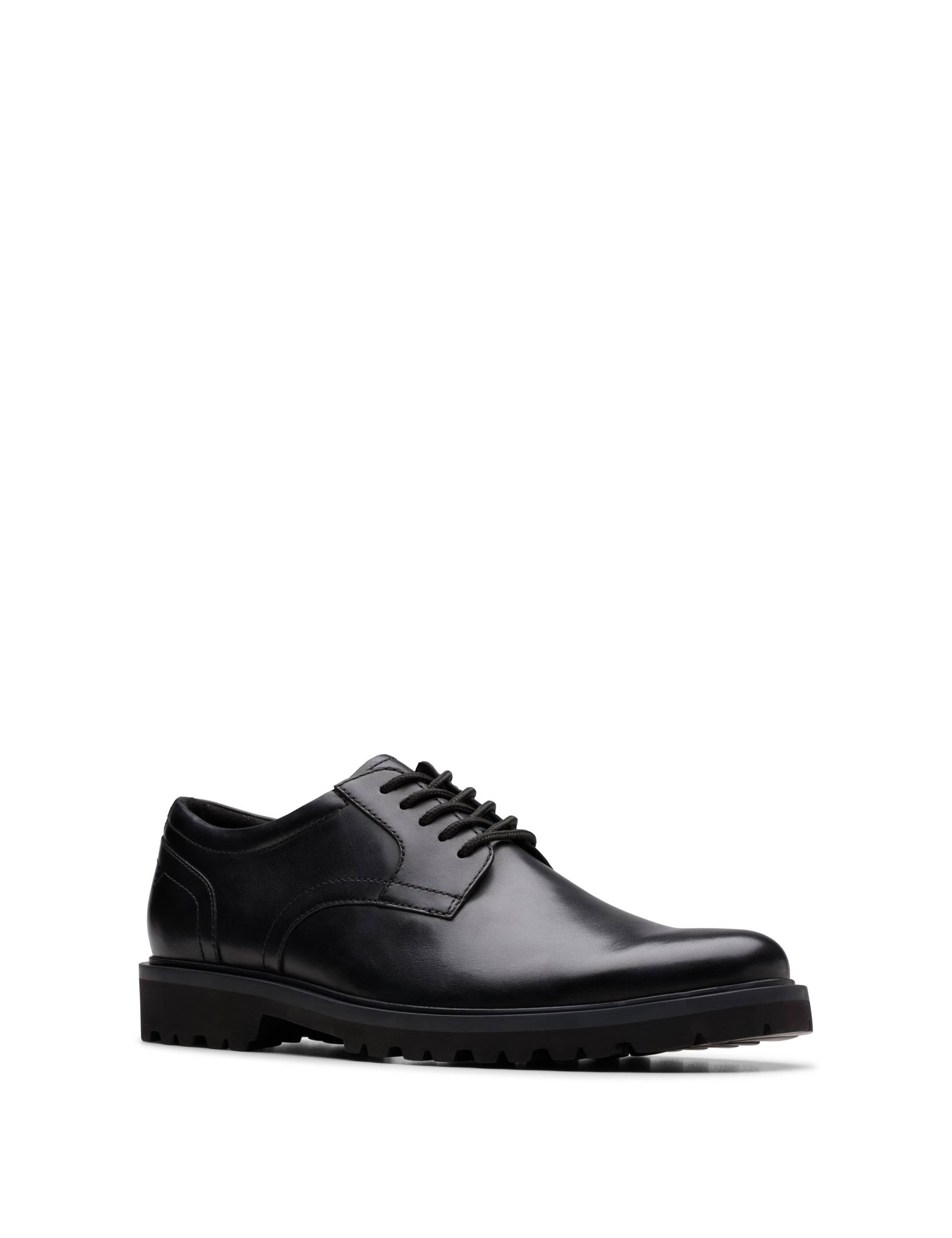 Wide Fit Leather Derby Shoes 2 of 6