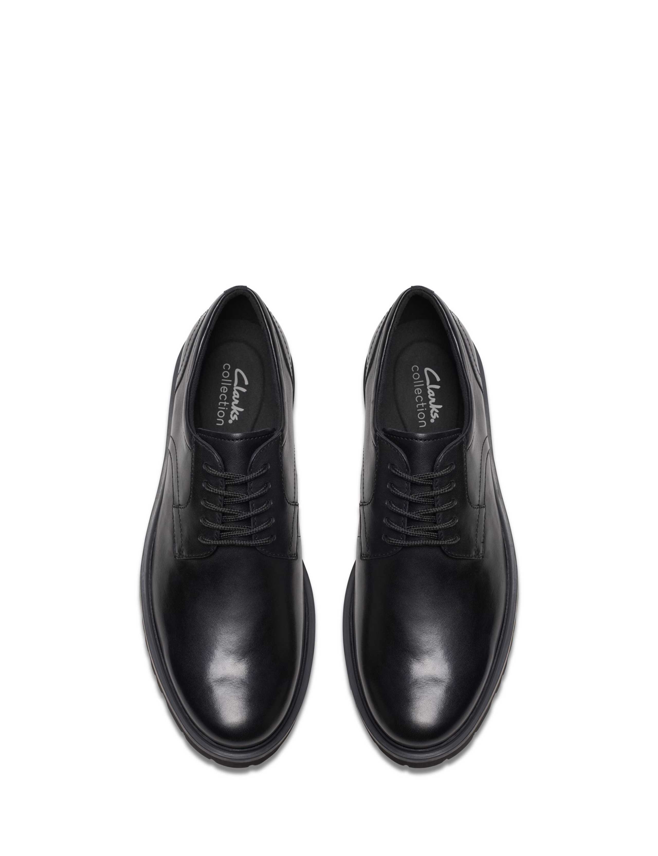 Wide Fit Leather Derby Shoes 4 of 6