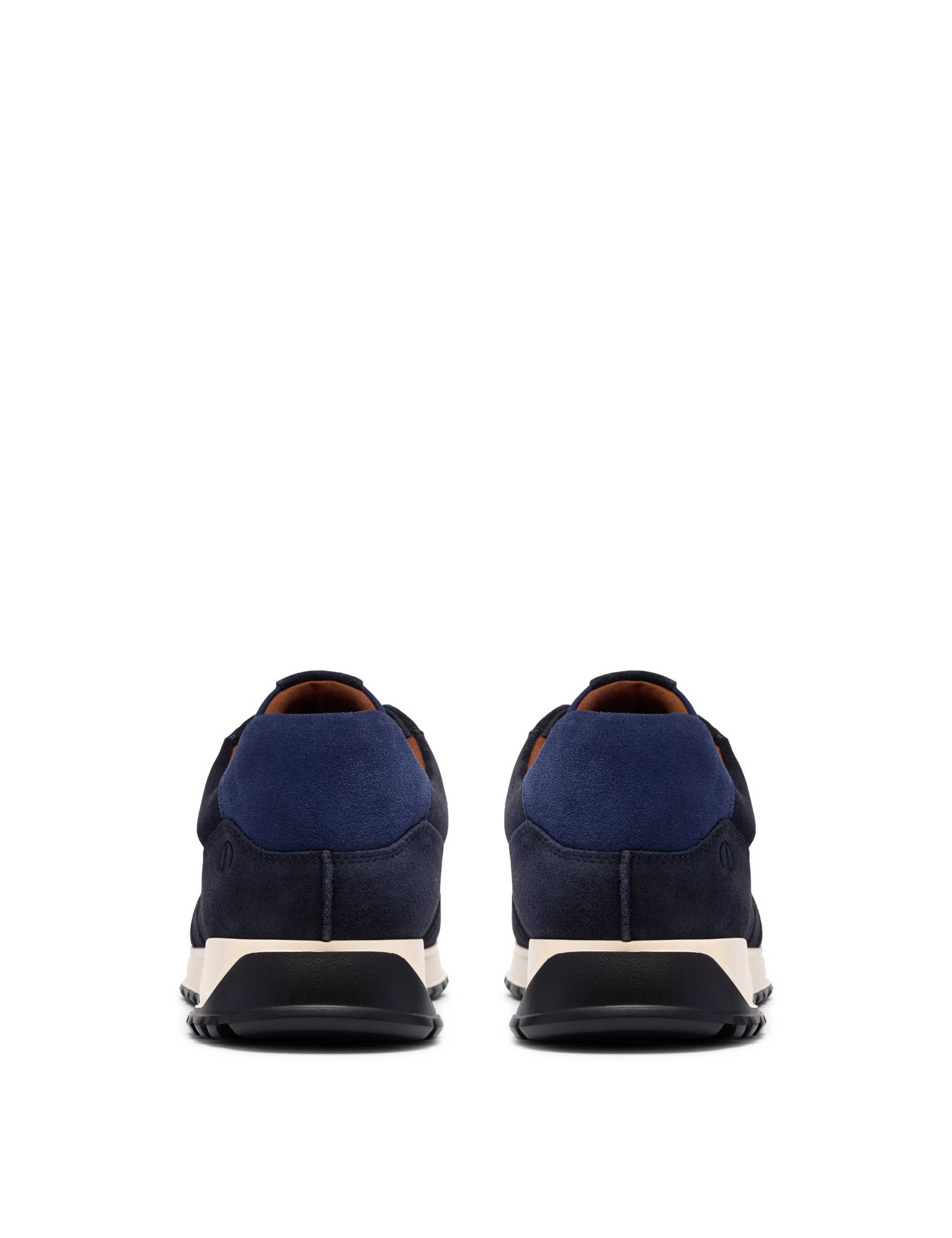 Wide Fit Suede Lace Up Trainers 5 of 6