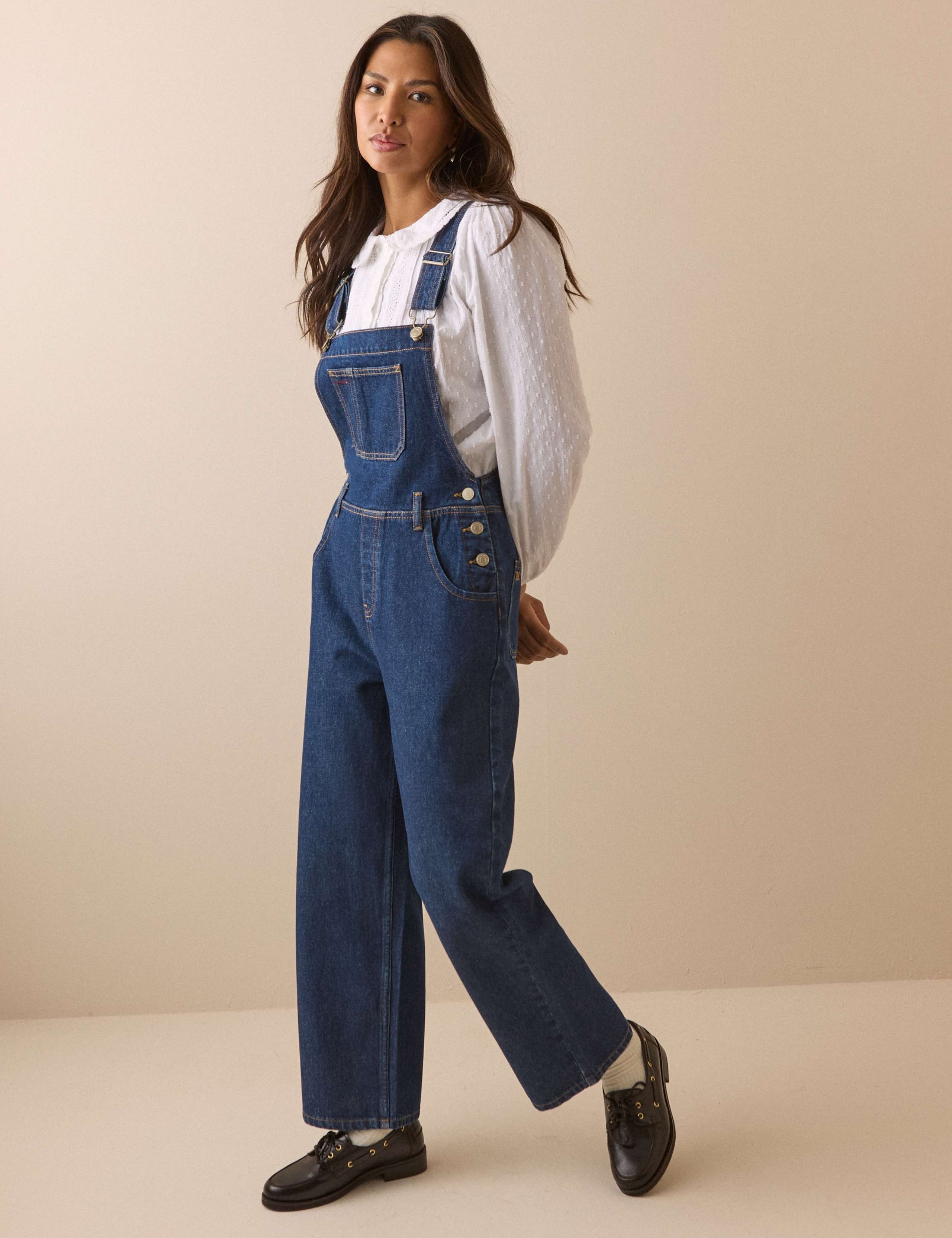 Pure Cotton Sleeveless Dungarees 4 of 6