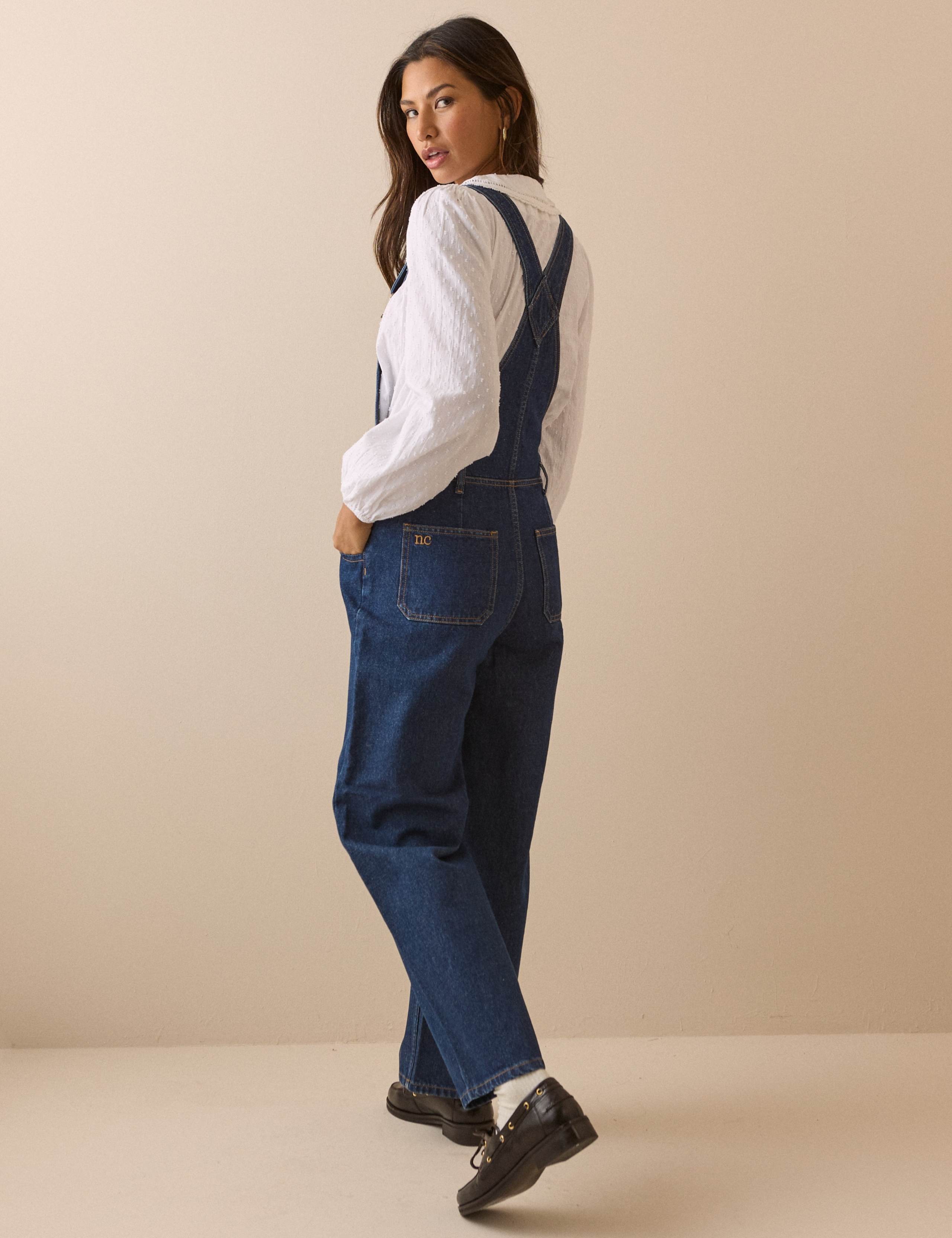Pure Cotton Sleeveless Dungarees 5 of 6