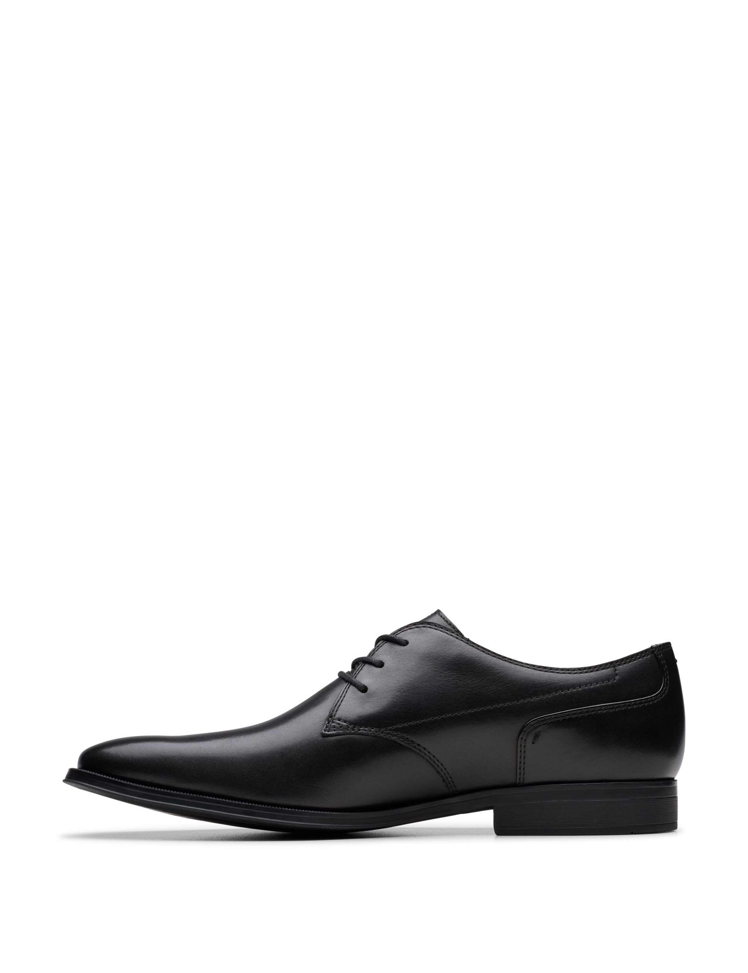 Wide Fit Leather Derby Shoes 3 of 6