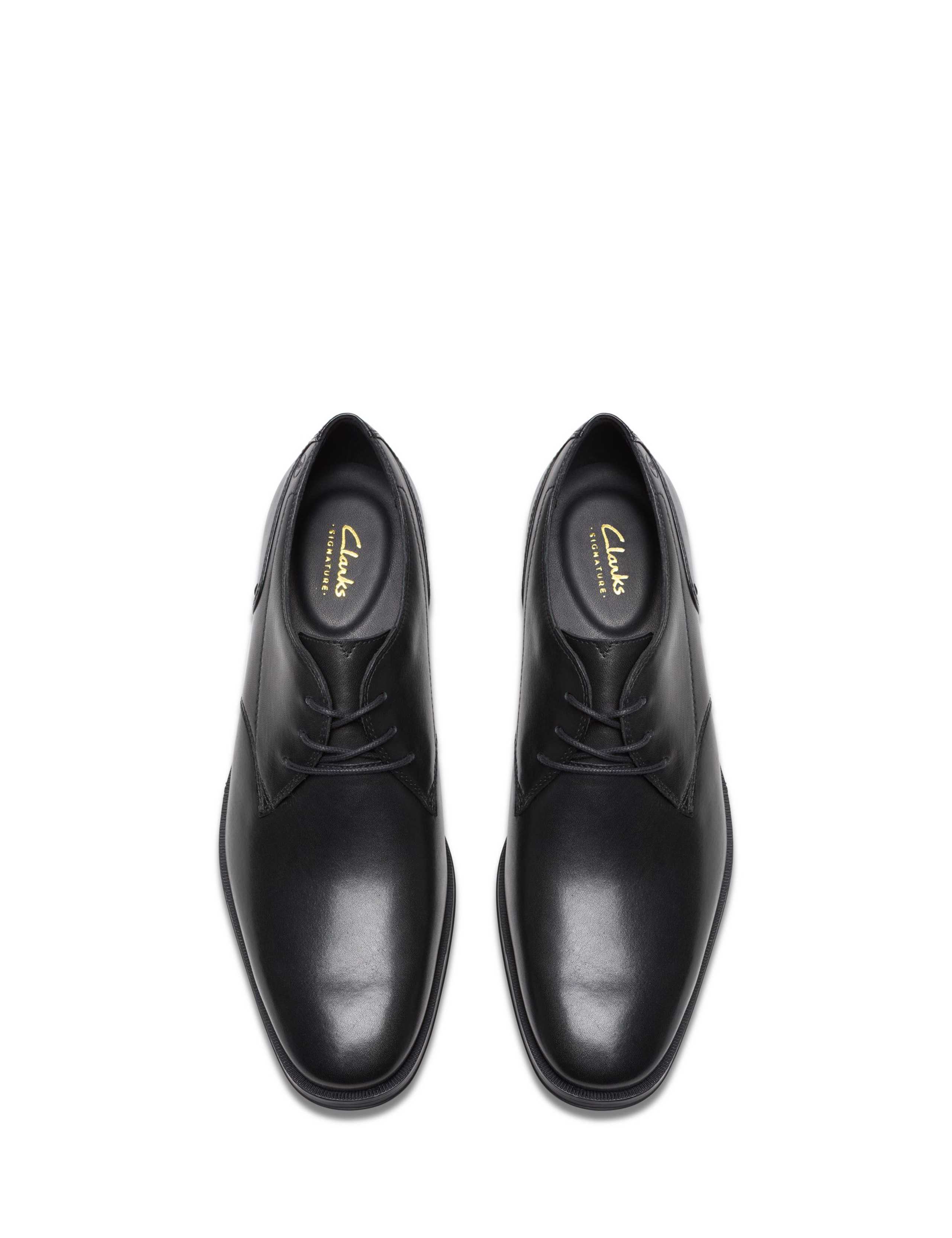 Wide Fit Leather Derby Shoes 4 of 6